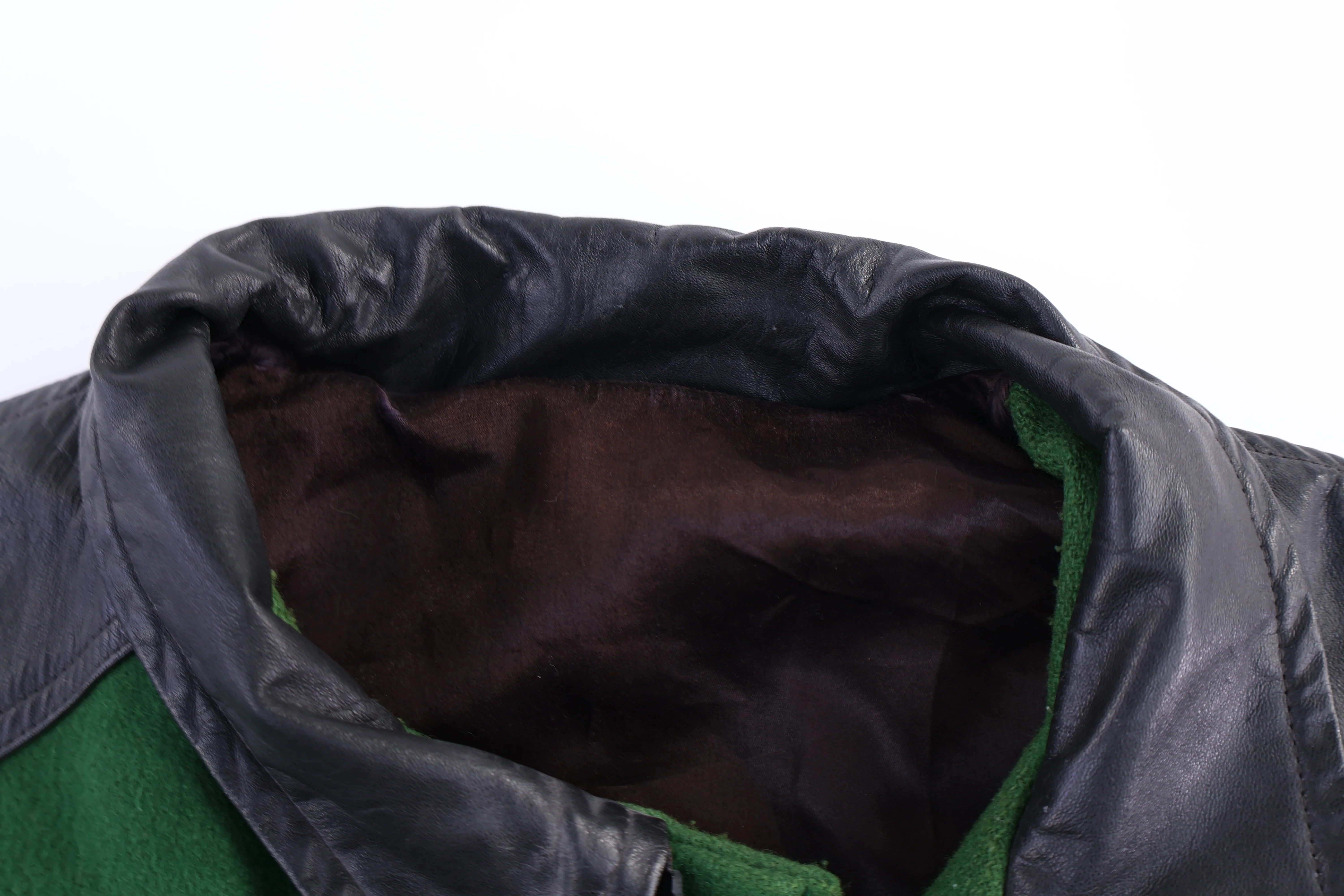 Vintage 7UP Shoot Out Basketball Leather Jacket - Image 4