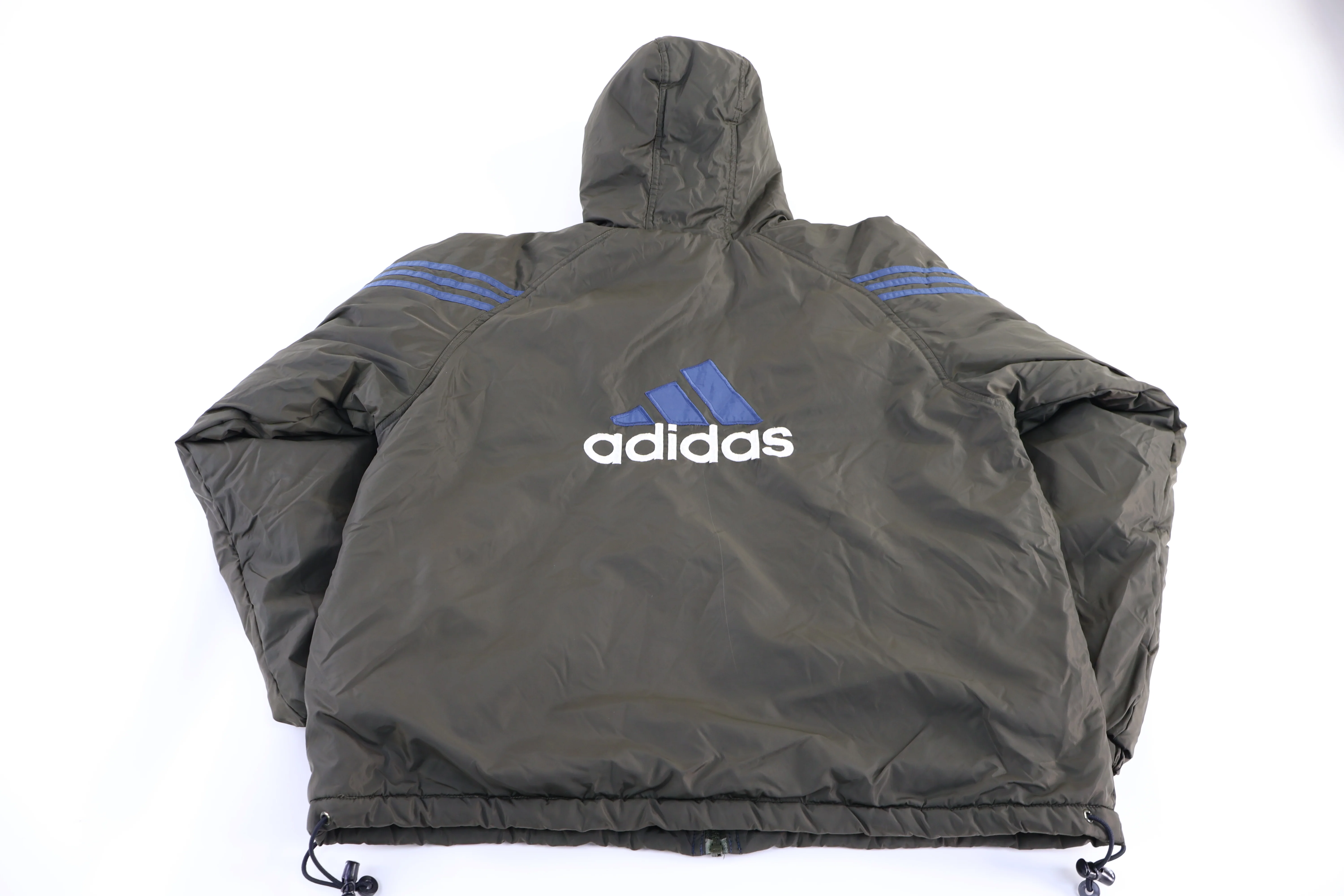 Vintage Adidas Blue & Grey Reversible Jacket - Image 3