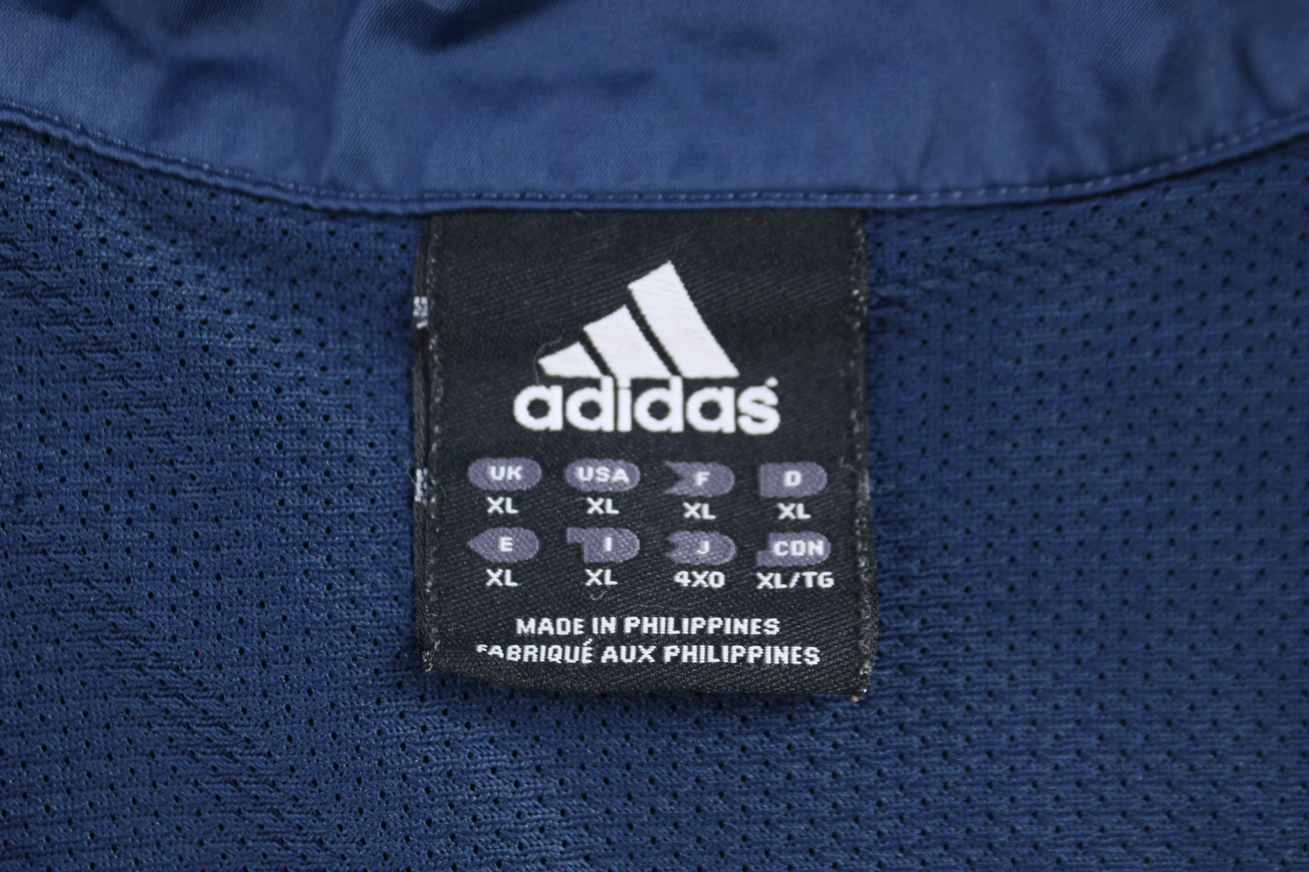 Vintage Adidas Blue Quarter Zip Windbreaker - Image 4