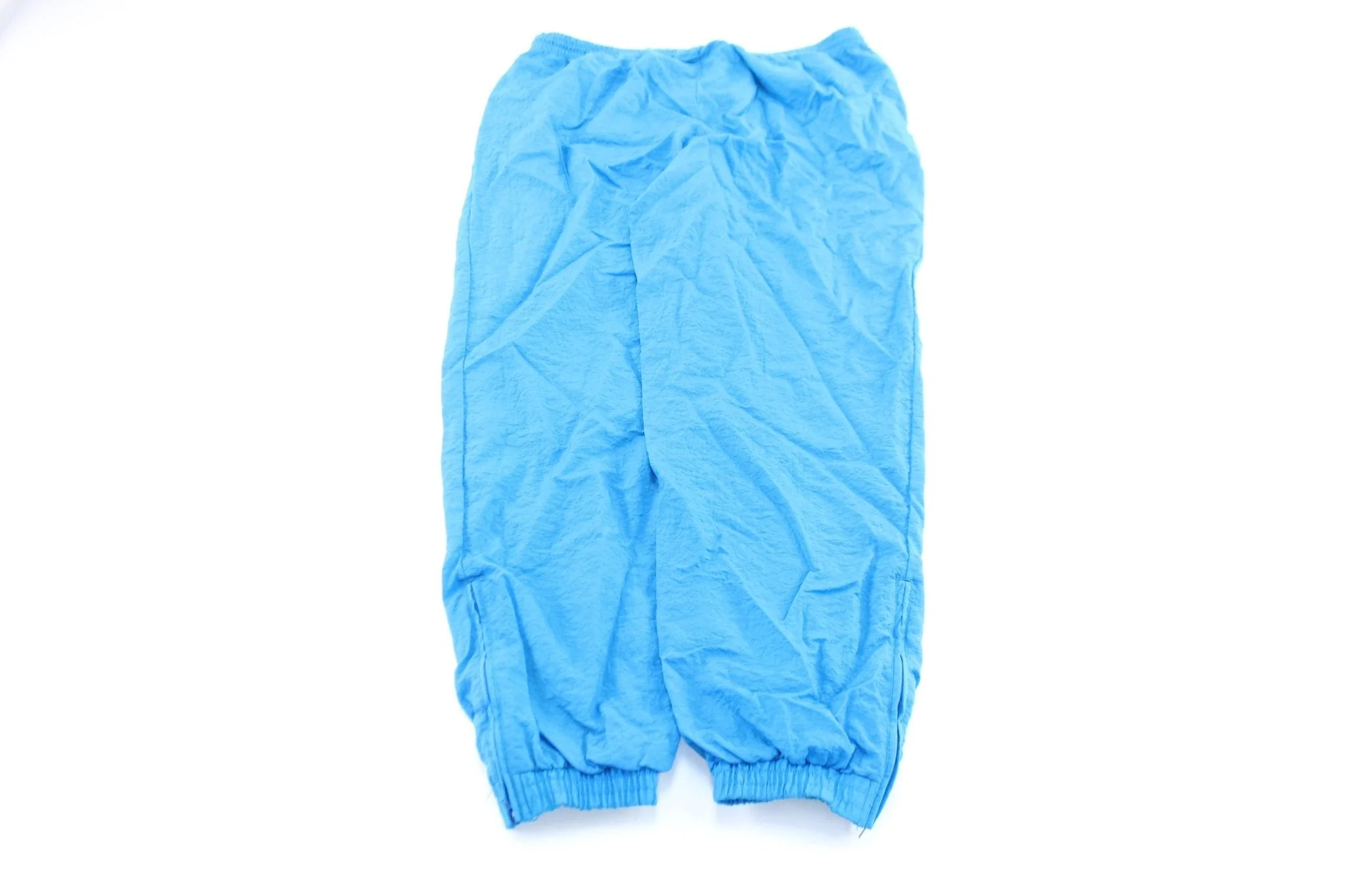 Vintage Adidas Embroidered Logo Aqua Track Pants - Image 2
