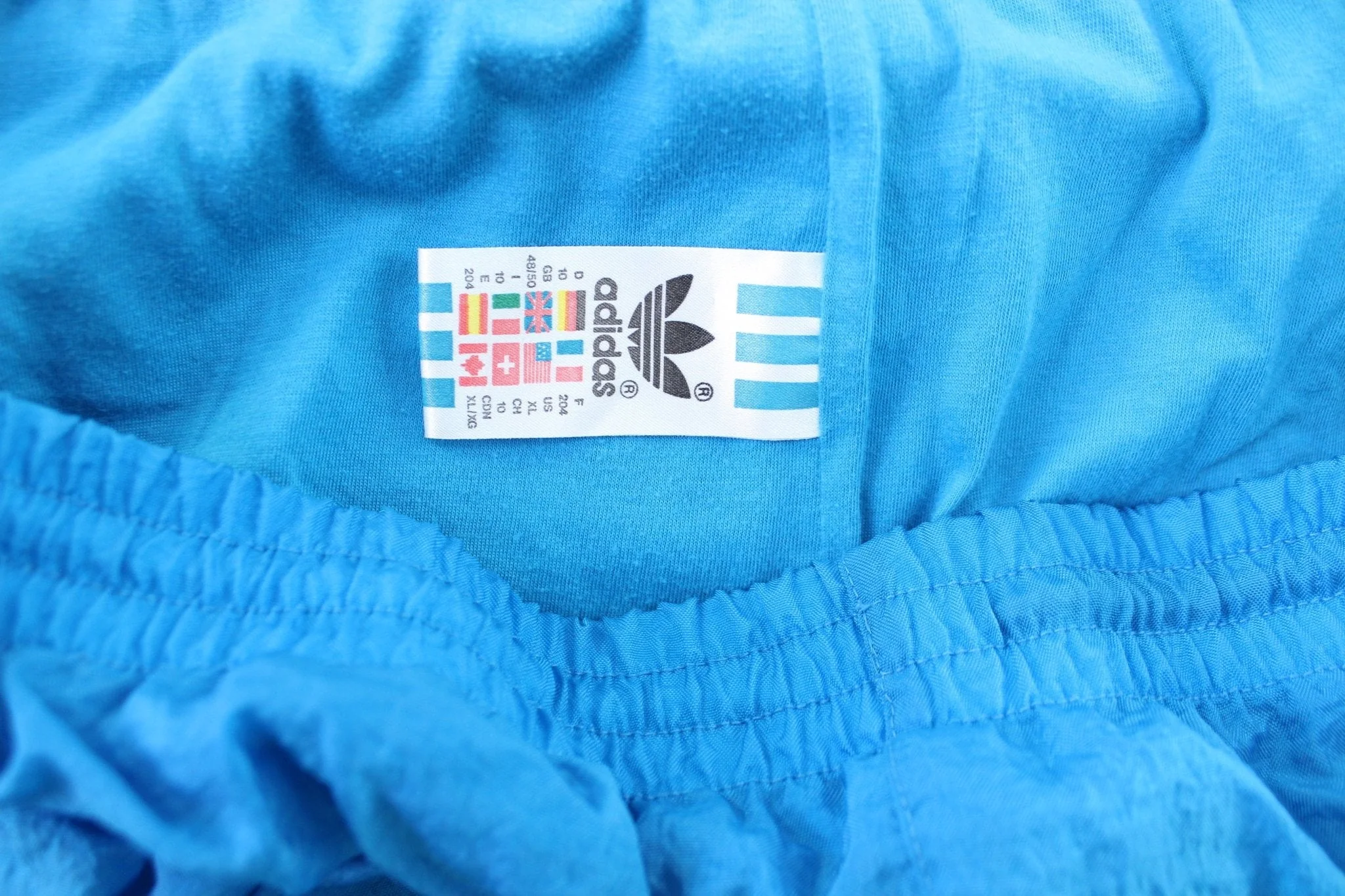 Vintage Adidas Embroidered Logo Aqua Track Pants - Image 5