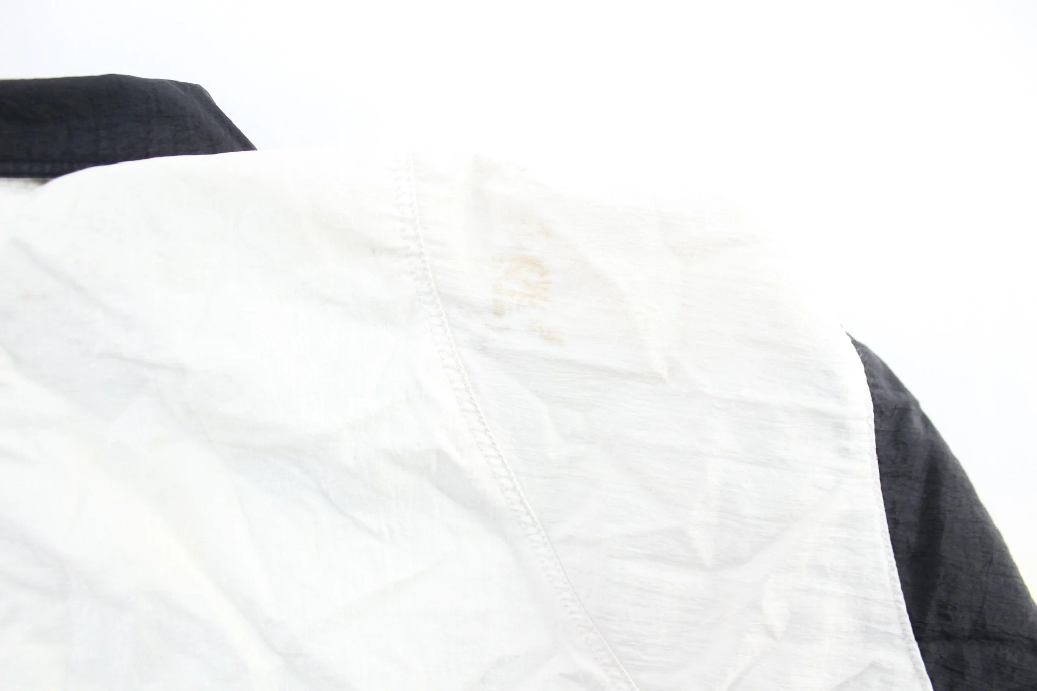 Vintage Adidas Embroidered Logo Black, White, & Yellow Striped Zip Up Jacket - Image 4
