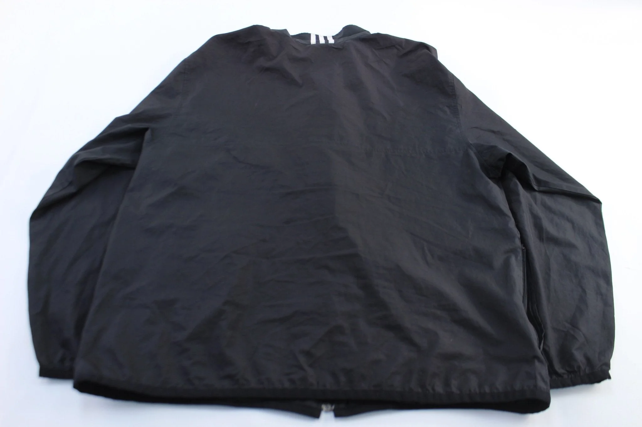 Vintage Adidas Embroidered Logo Black Zip Up Jacket - Image 2