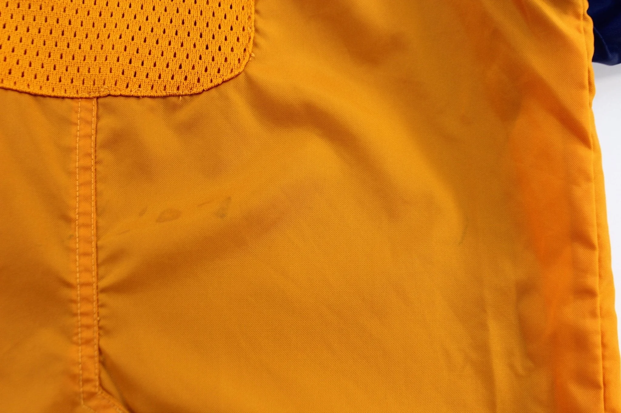 Vintage Adidas Embroidered Logo Blue & Orange Pullover Jacket - Image 4