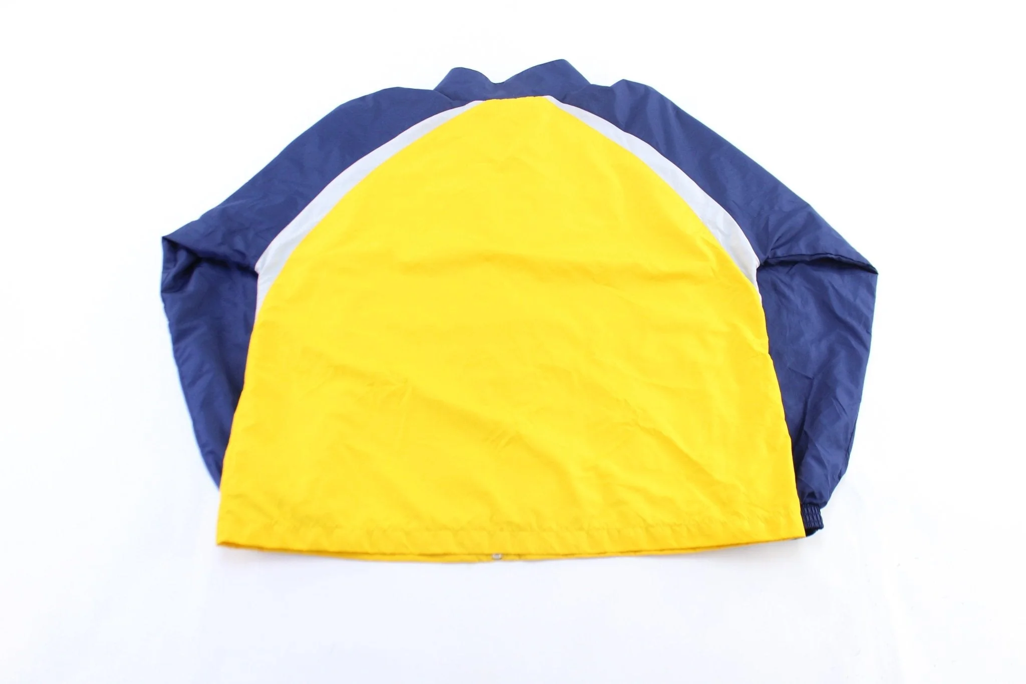 Vintage Adidas Embroidered Logo Blue, Silver, & Yellow Zip Up Jacket - Image 2