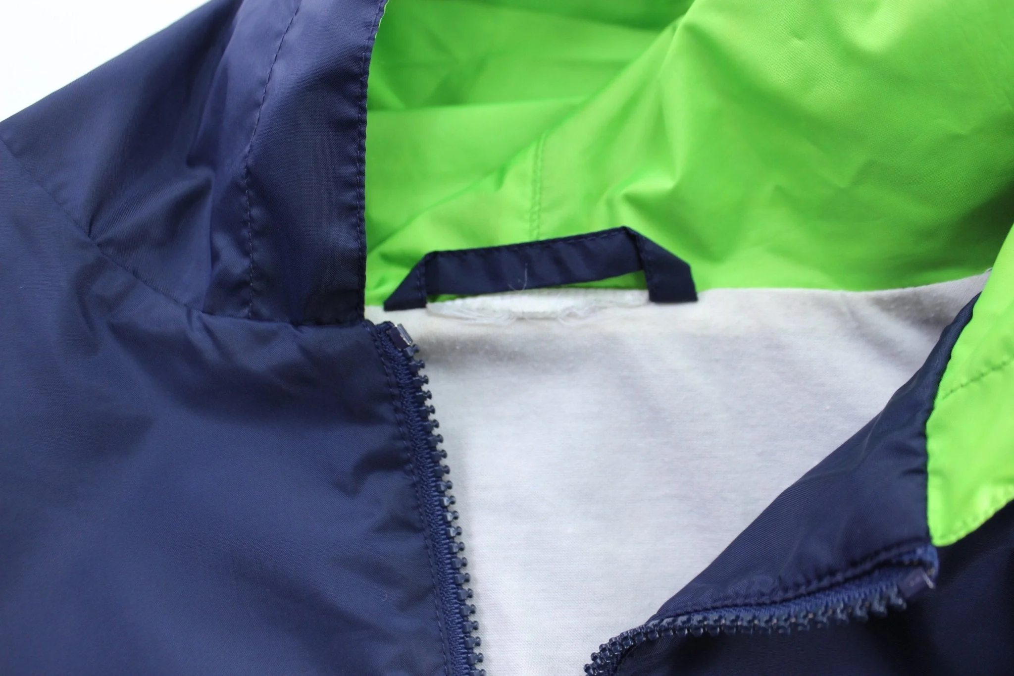 Vintage Adidas Embroidered Logo Blue & Striped Striped Pullover Jacket - Image 3