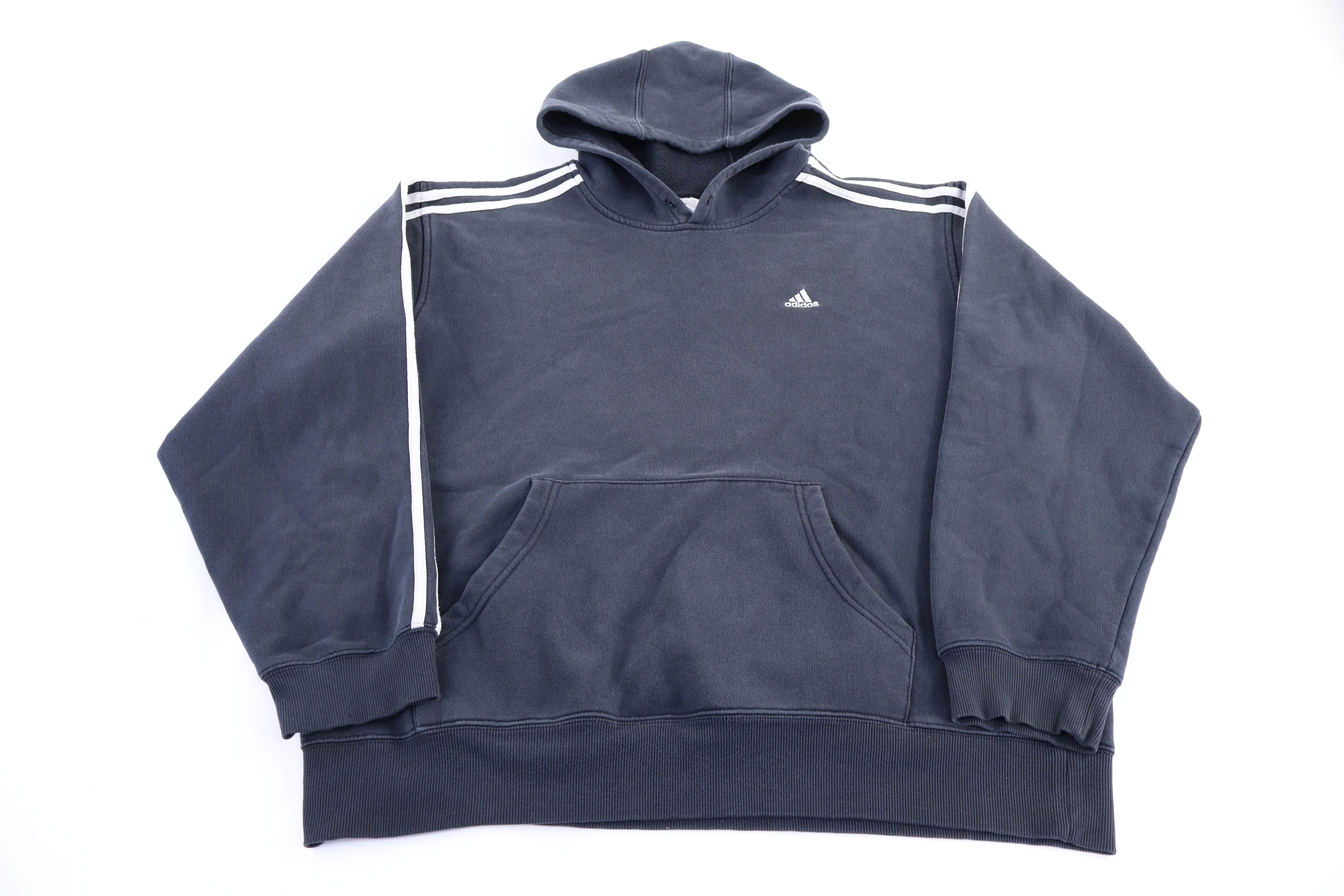 Vintage Adidas Embroidered Logo Pullover Hoodie
