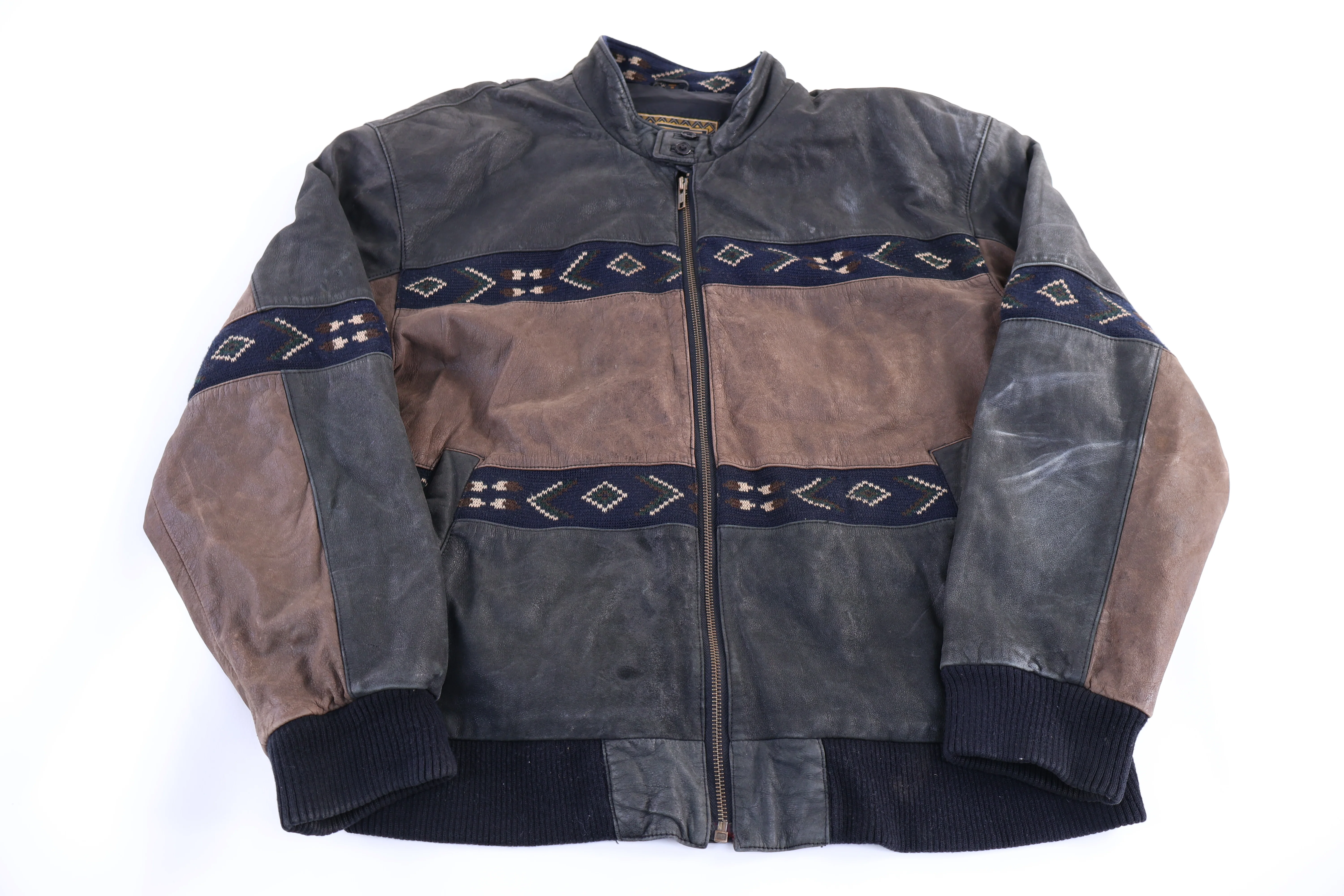 Vintage Adler Aztec Pattern Full Zip Jacket
