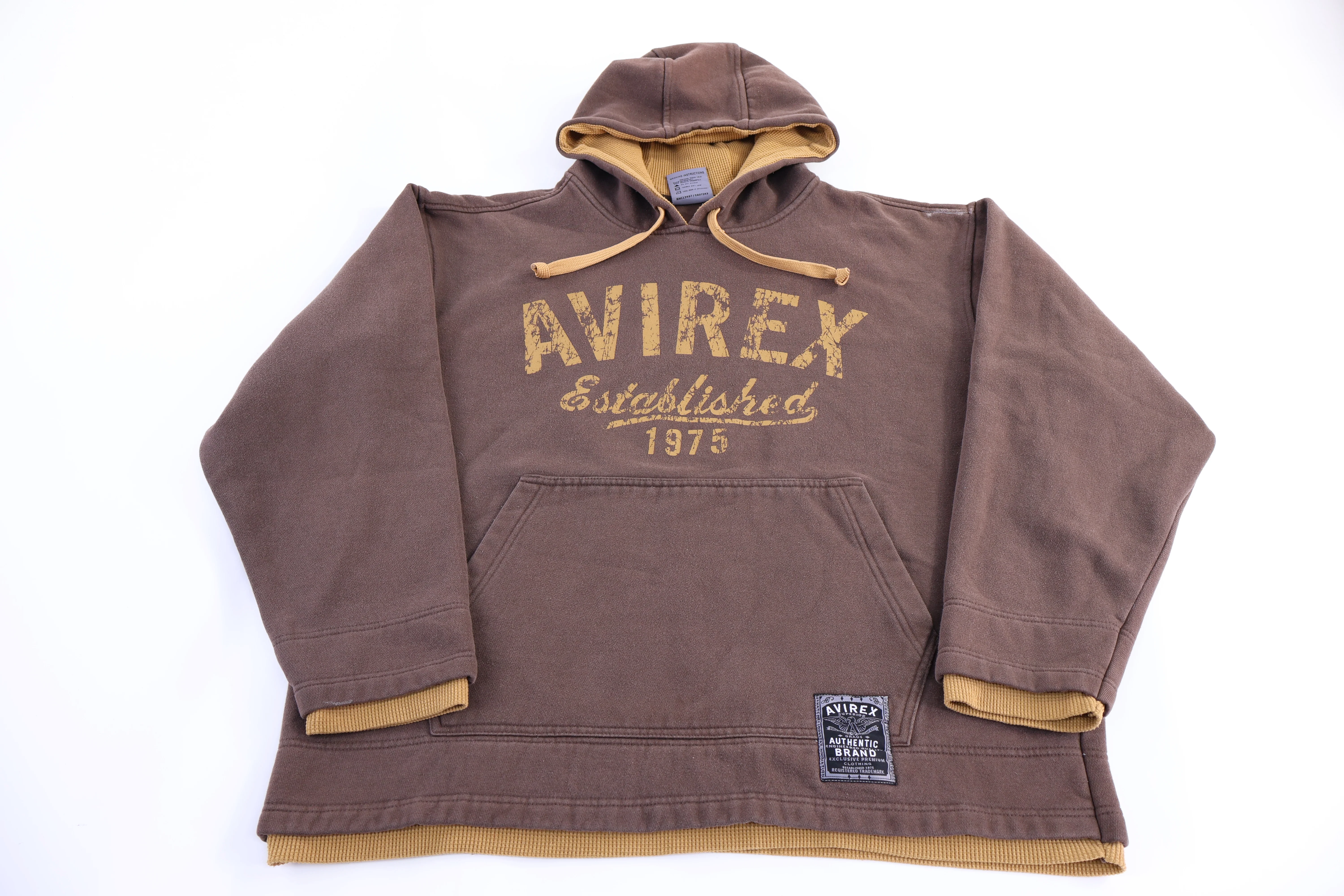 Vintage Avirex Authentic Brown Pullover Hoodie