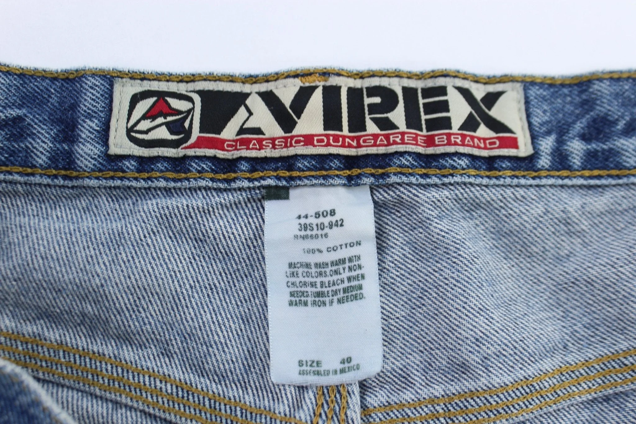 Vintage Avirex Dark Wash Denim Carpenter Shorts - Image 4
