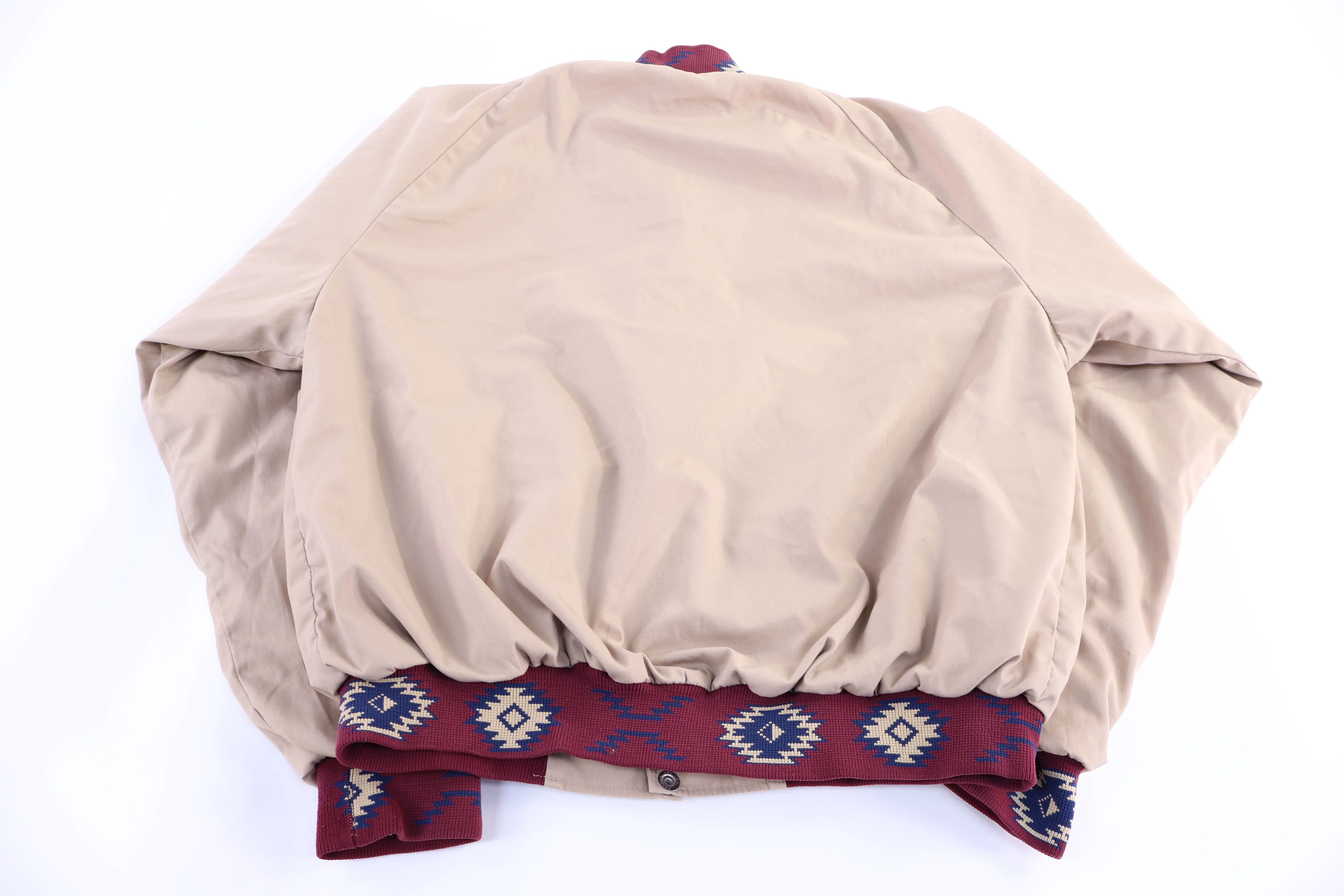 Vintage Aztec Pattern Full Snap Bomber Jacket - Image 2