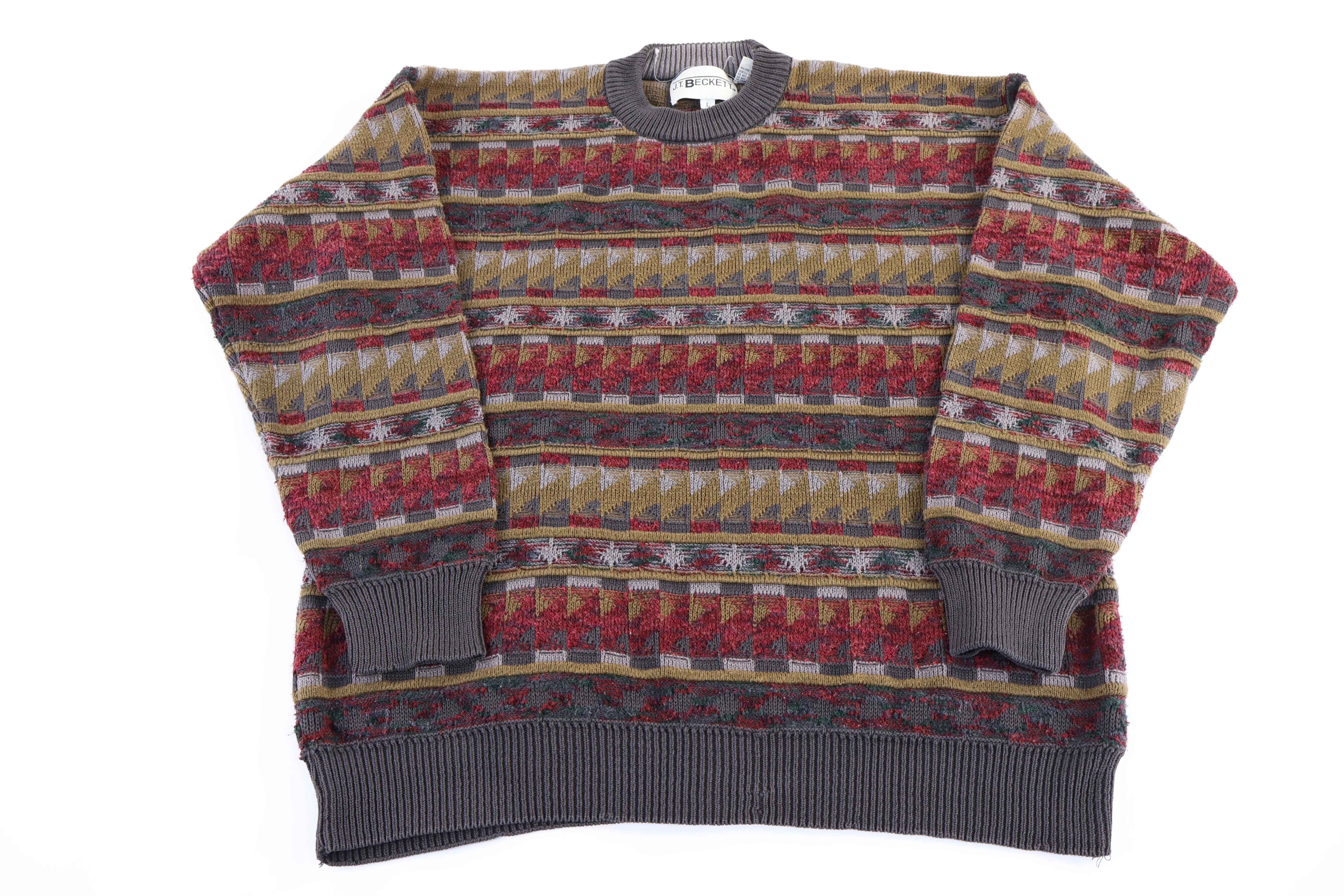 Vintage Beckett Multipatterned Knit Sweater