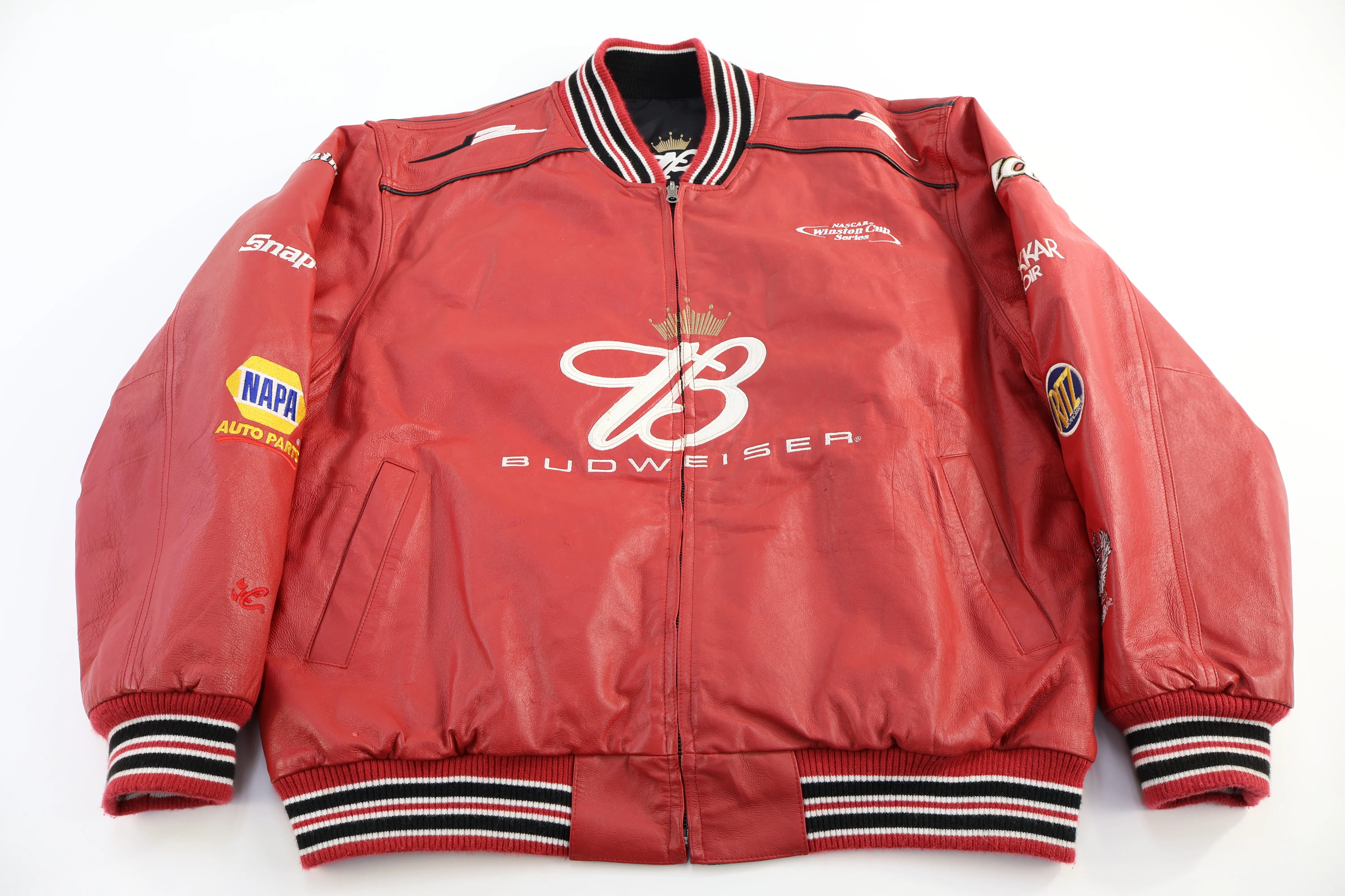 Vintage Budweiser Racing Full Zip Reversible Jacket