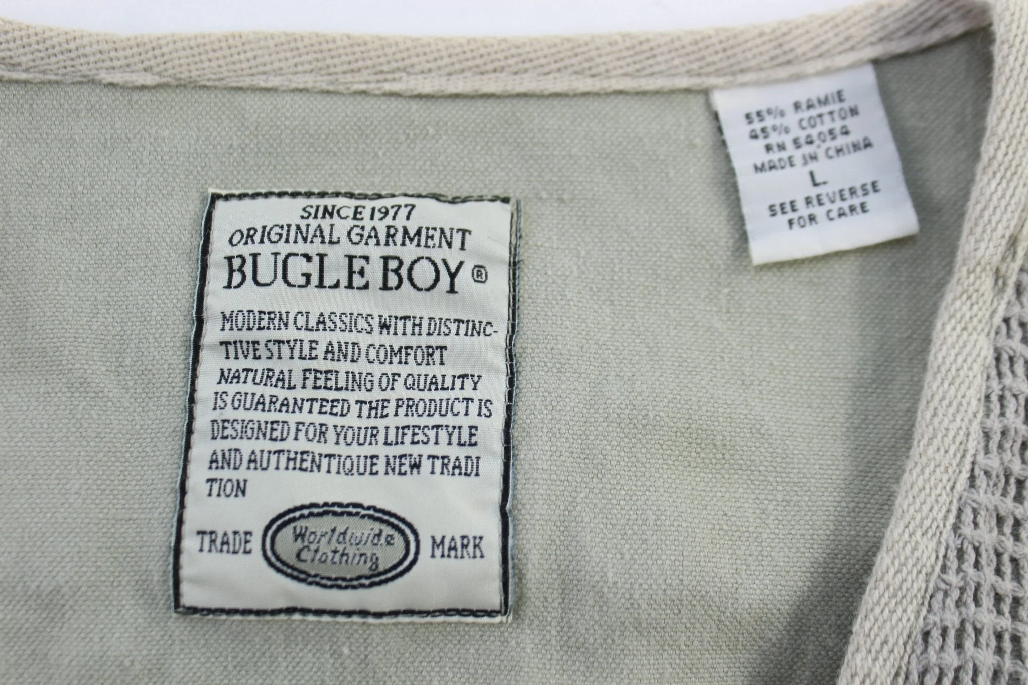 Vintage Bugle Boy Full Zip Utility Vest - Image 3