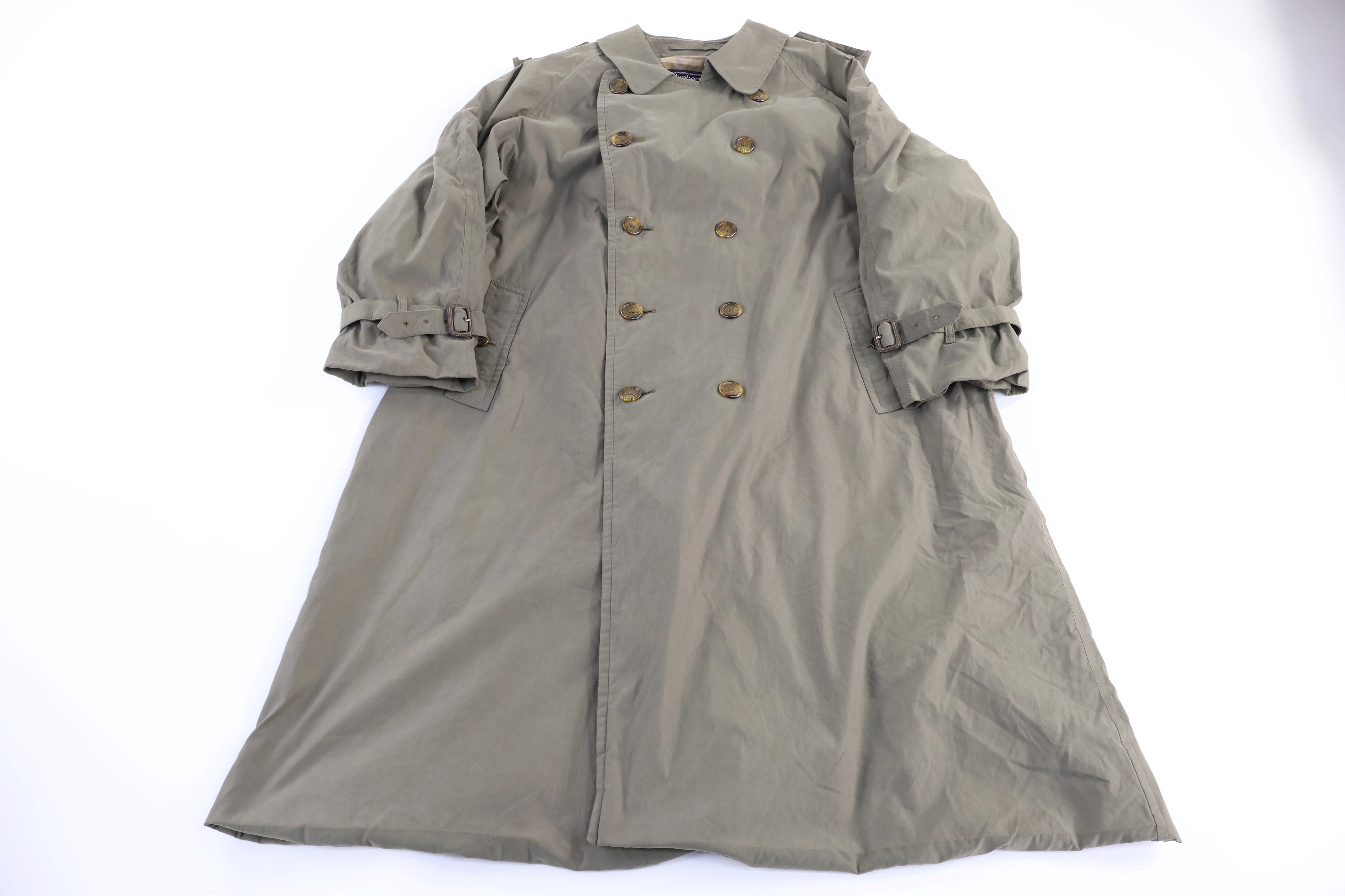 Vintage Burberrys Green Trench Coat