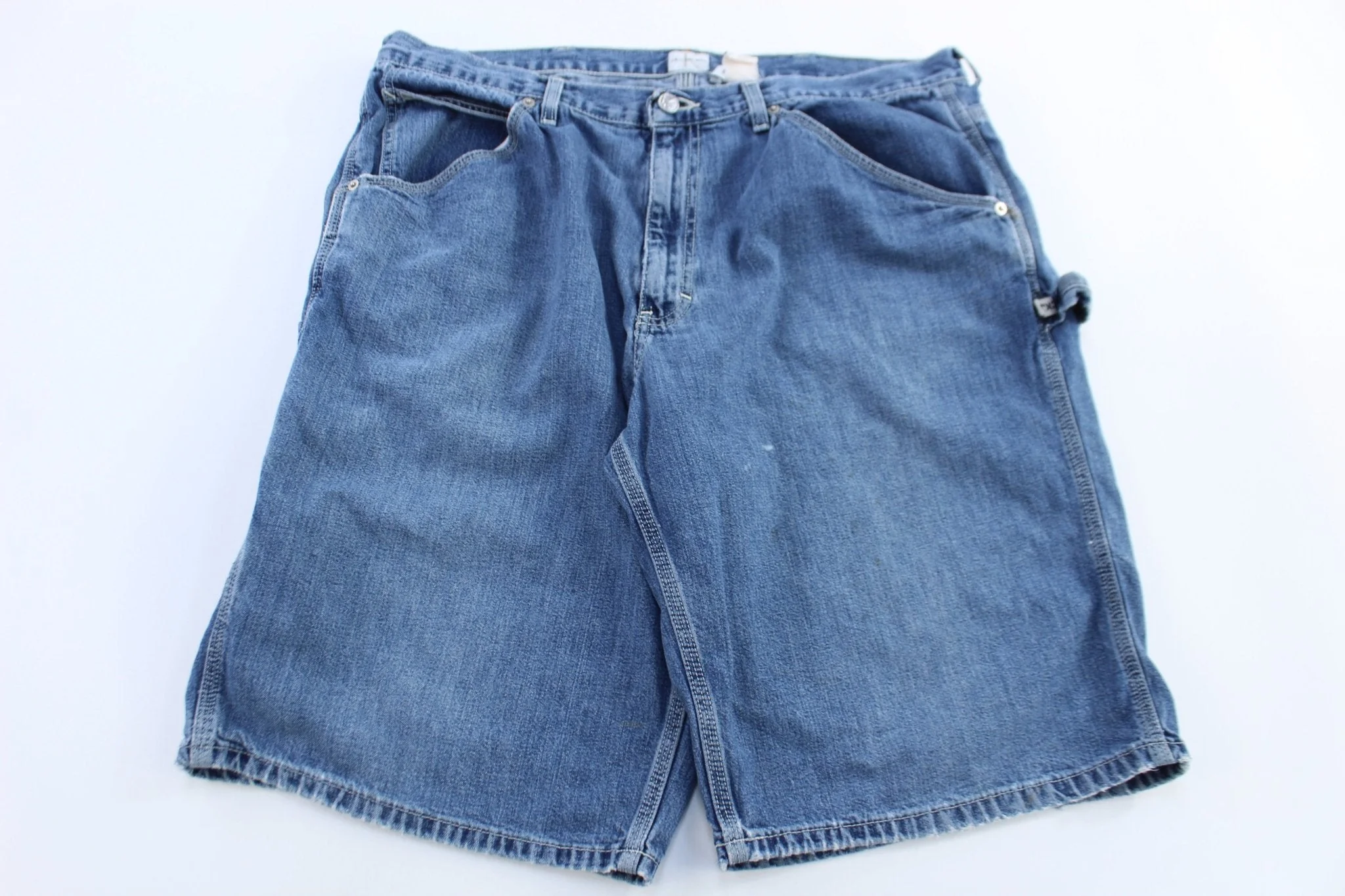 Vintage Calvin Klein Dark Wash Denim Shorts - Image 2
