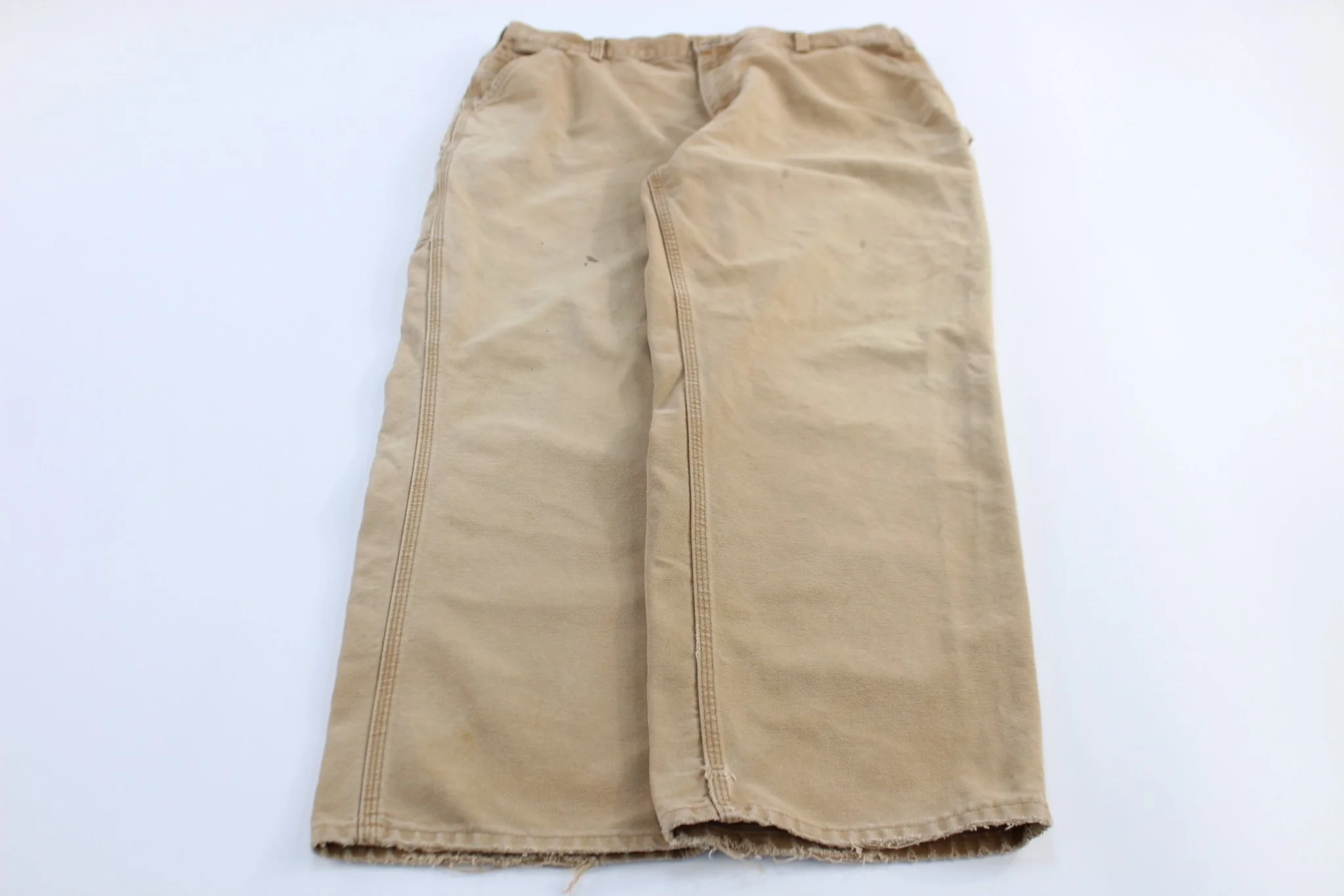 Carhartt Logo Patch Tan Carpenter Pants