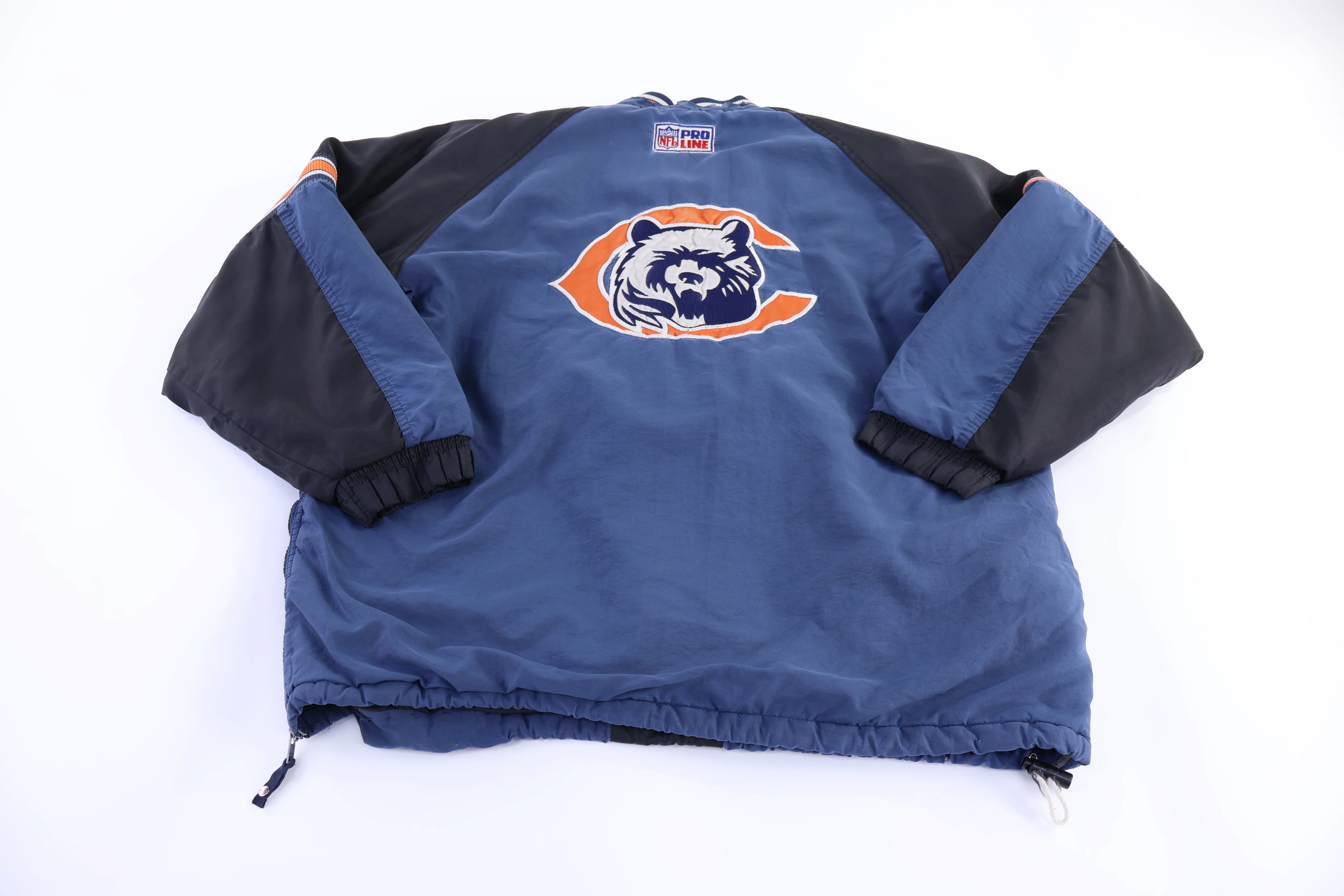 Vintage Chicago Bears Football Half Zip Jacket - Image 2