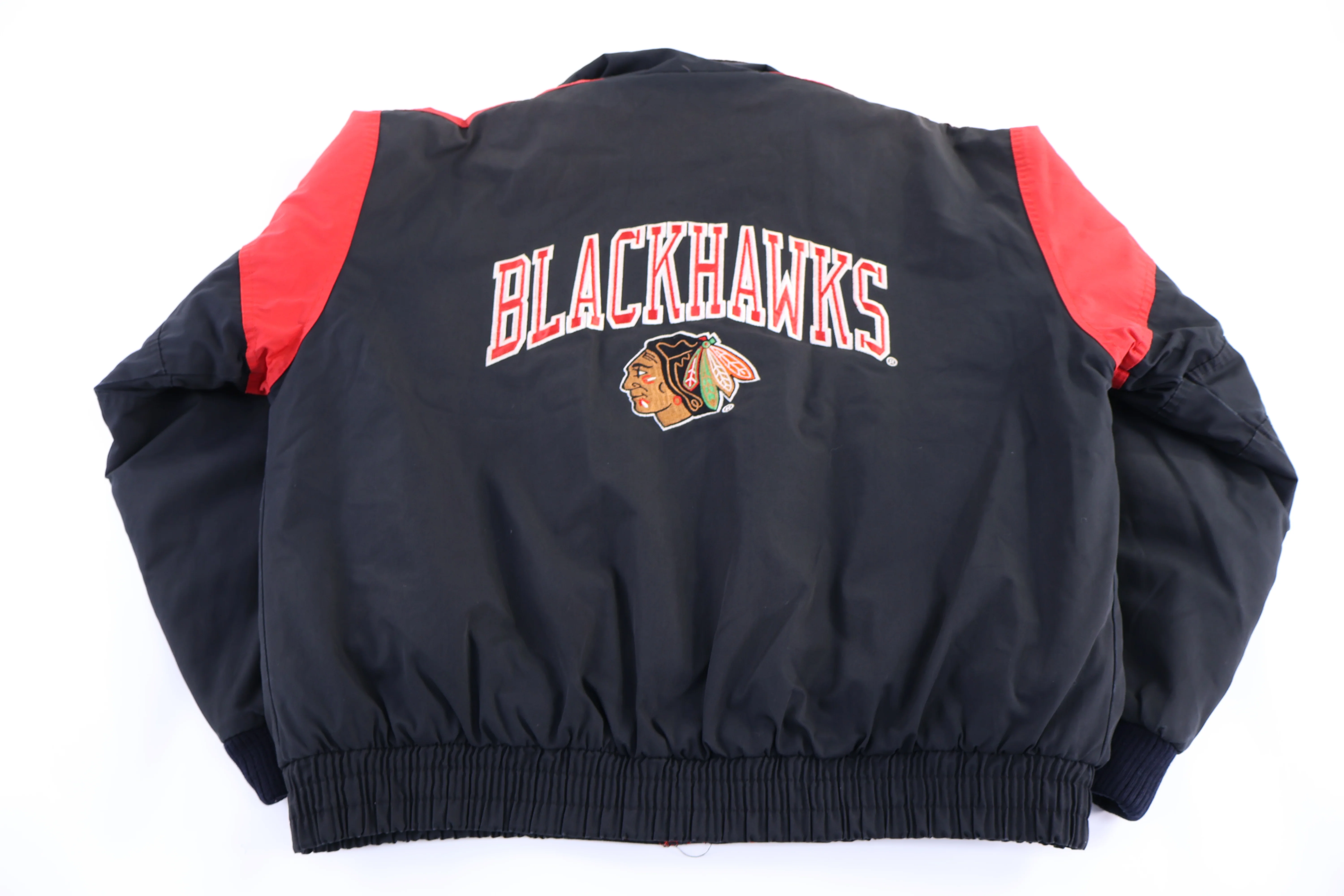 Vintage Chicago Blackhawks Hockey Full Zip Jacket - Image 2