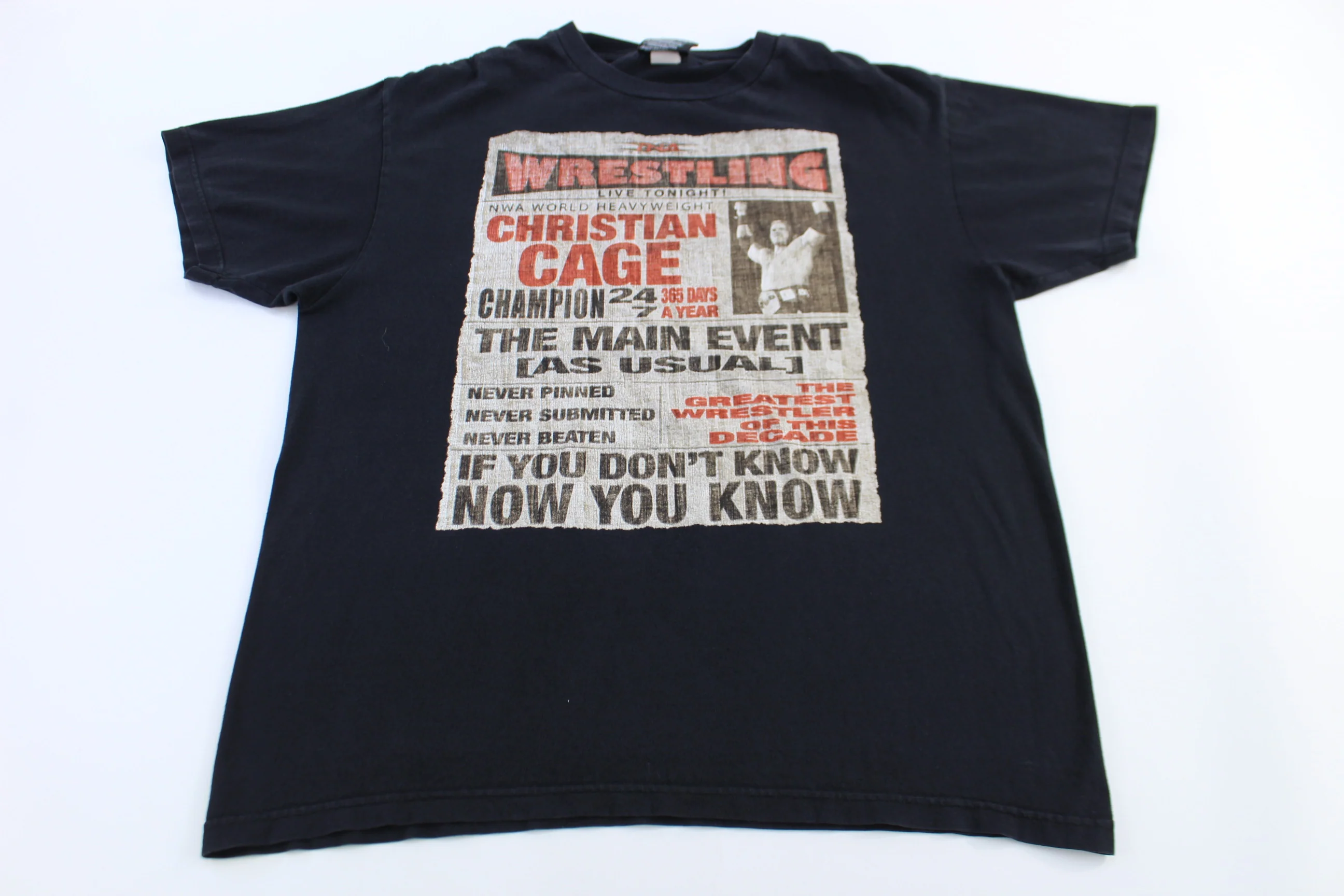 Vintage Christian Cage Wrestling T-shirt