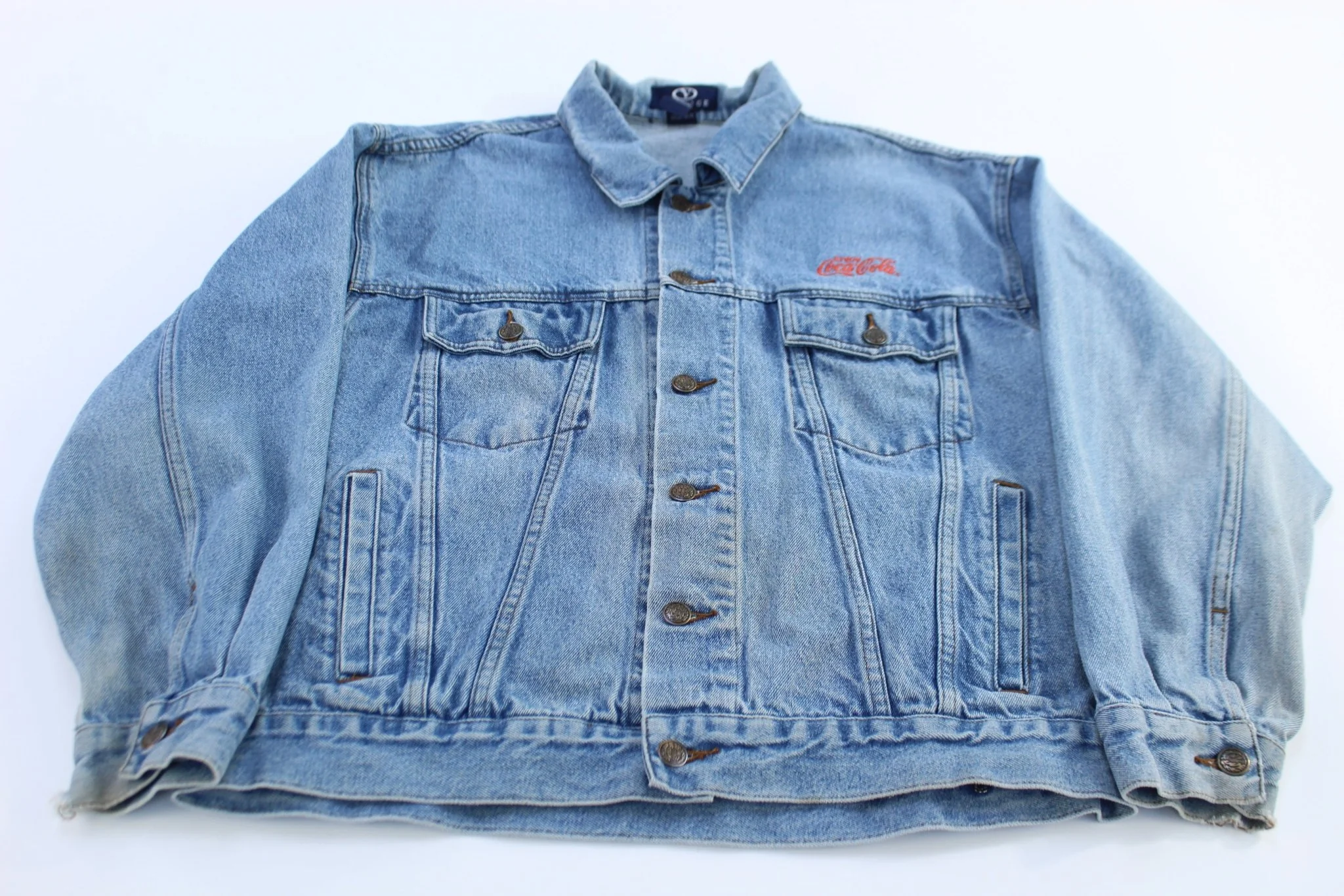 Vintage Coca-Cola Embroidered Logo Denim Jacket