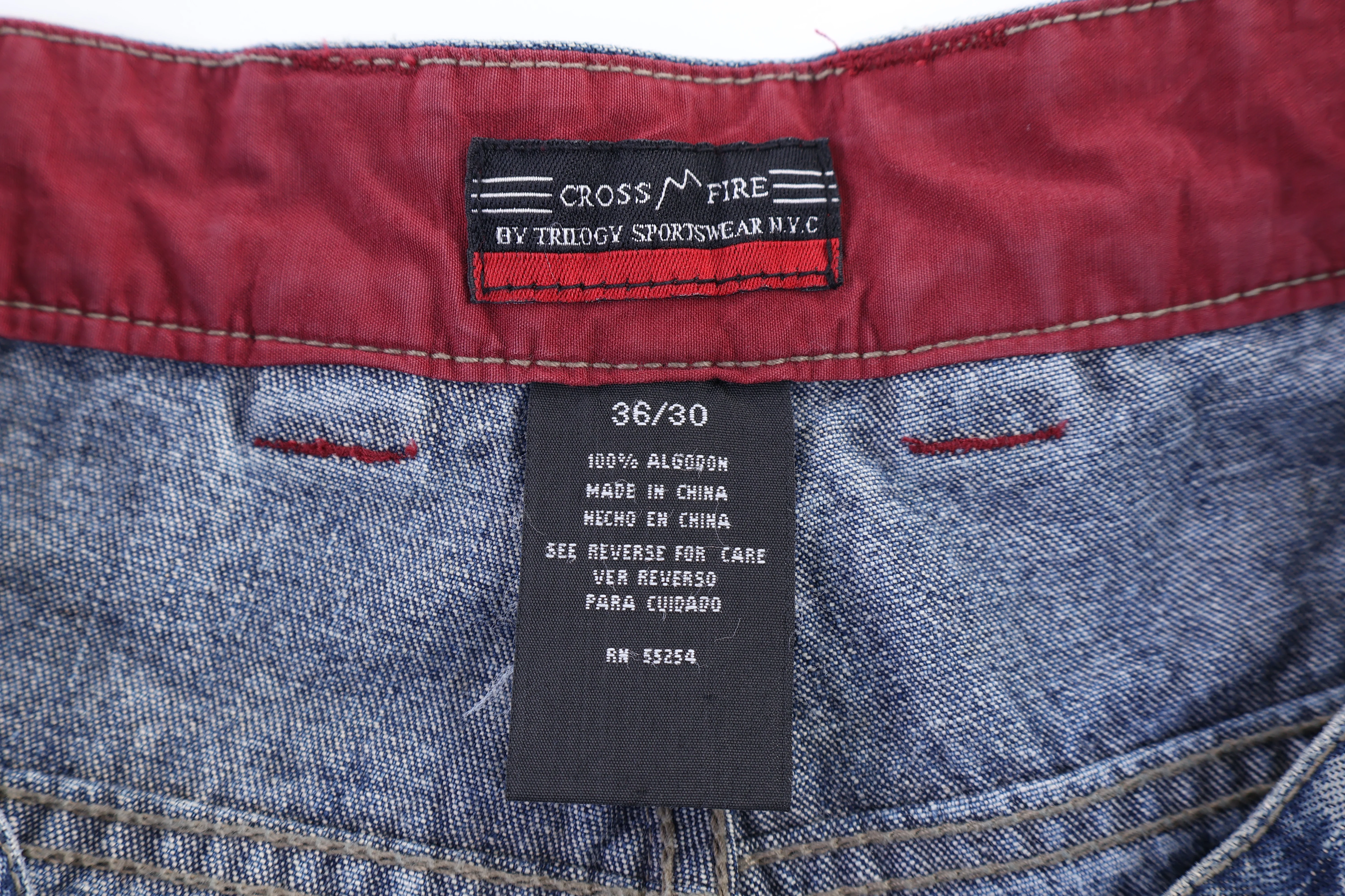 Vintage Crossfire 2 In 1 Baggy Denim Jeans - Image 3