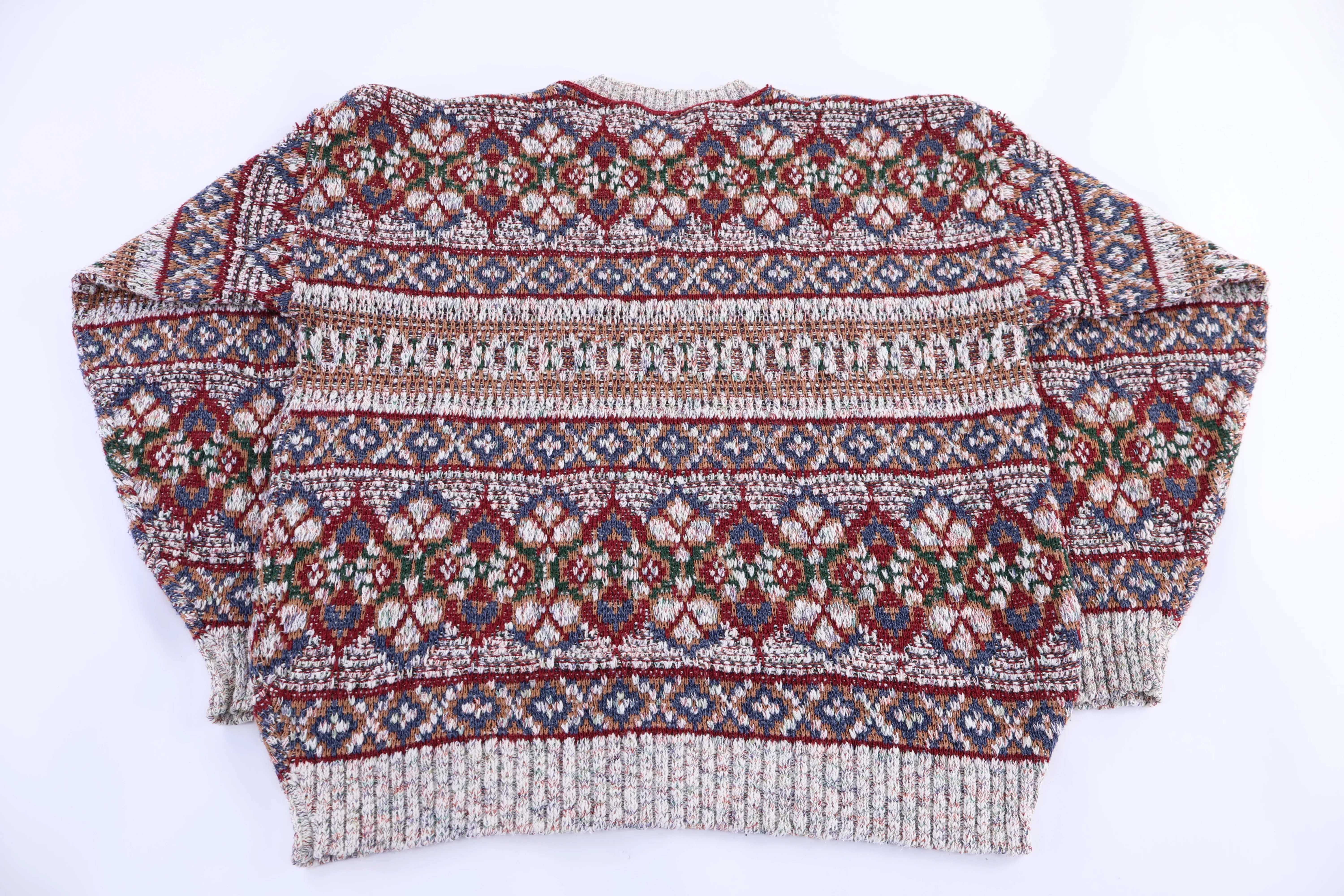 Vintage Crossings Multipatterned Knit Sweater - Image 2