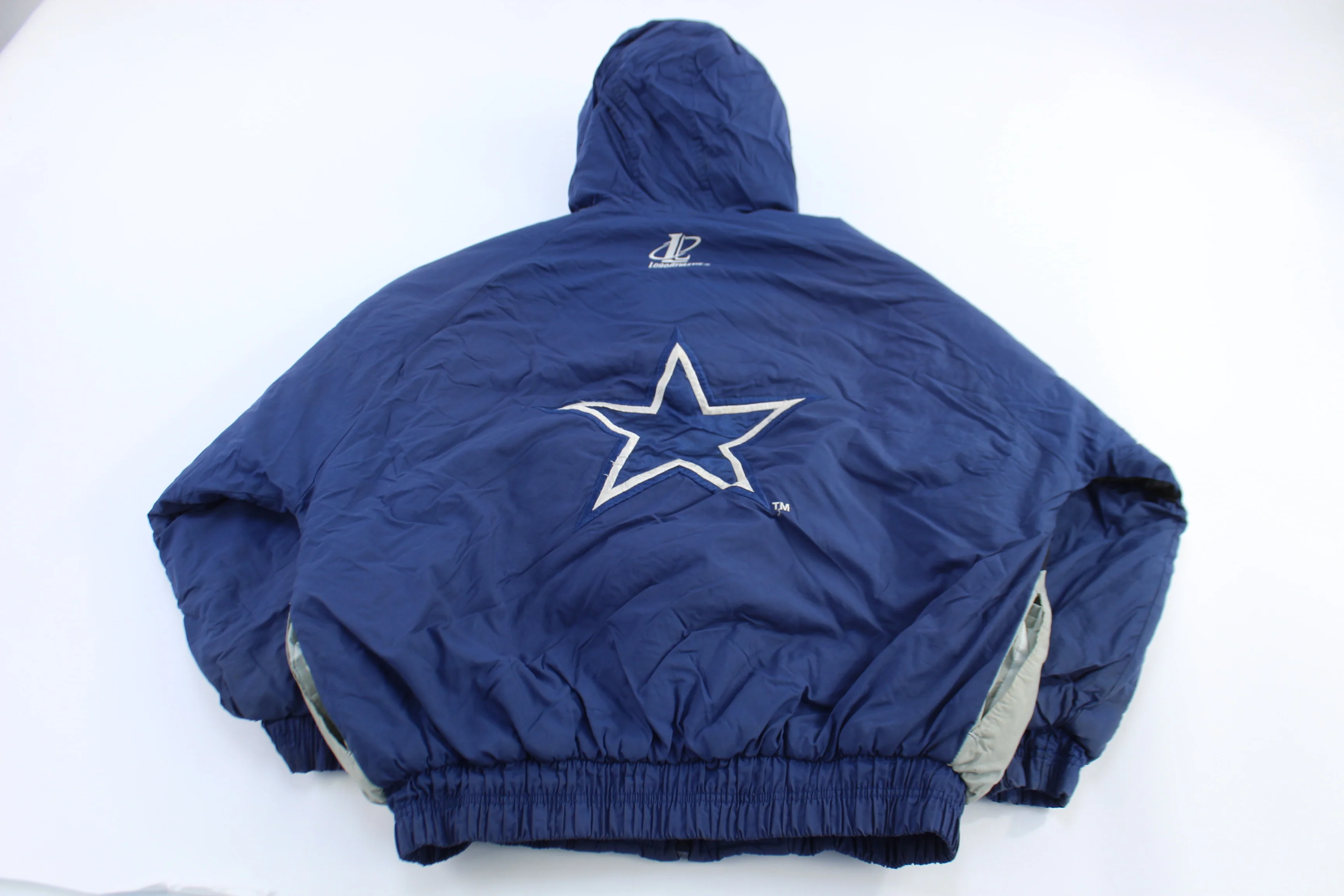 Vintage Dallas Cowboys Football Full Zip Puffer Jacket - Image 2