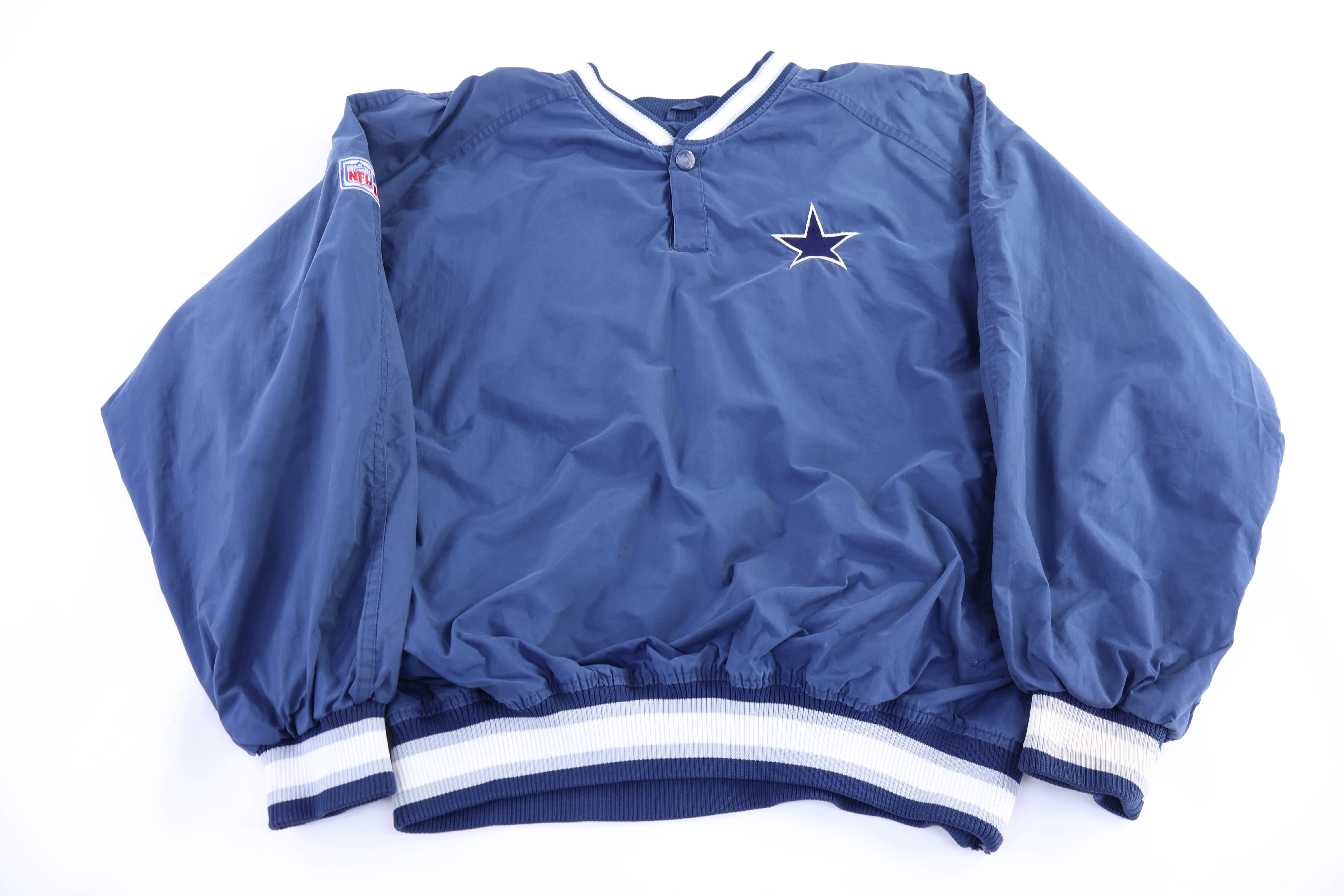 Vintage Dallas Cowboys Football Pullover Windbreaker - Image 2