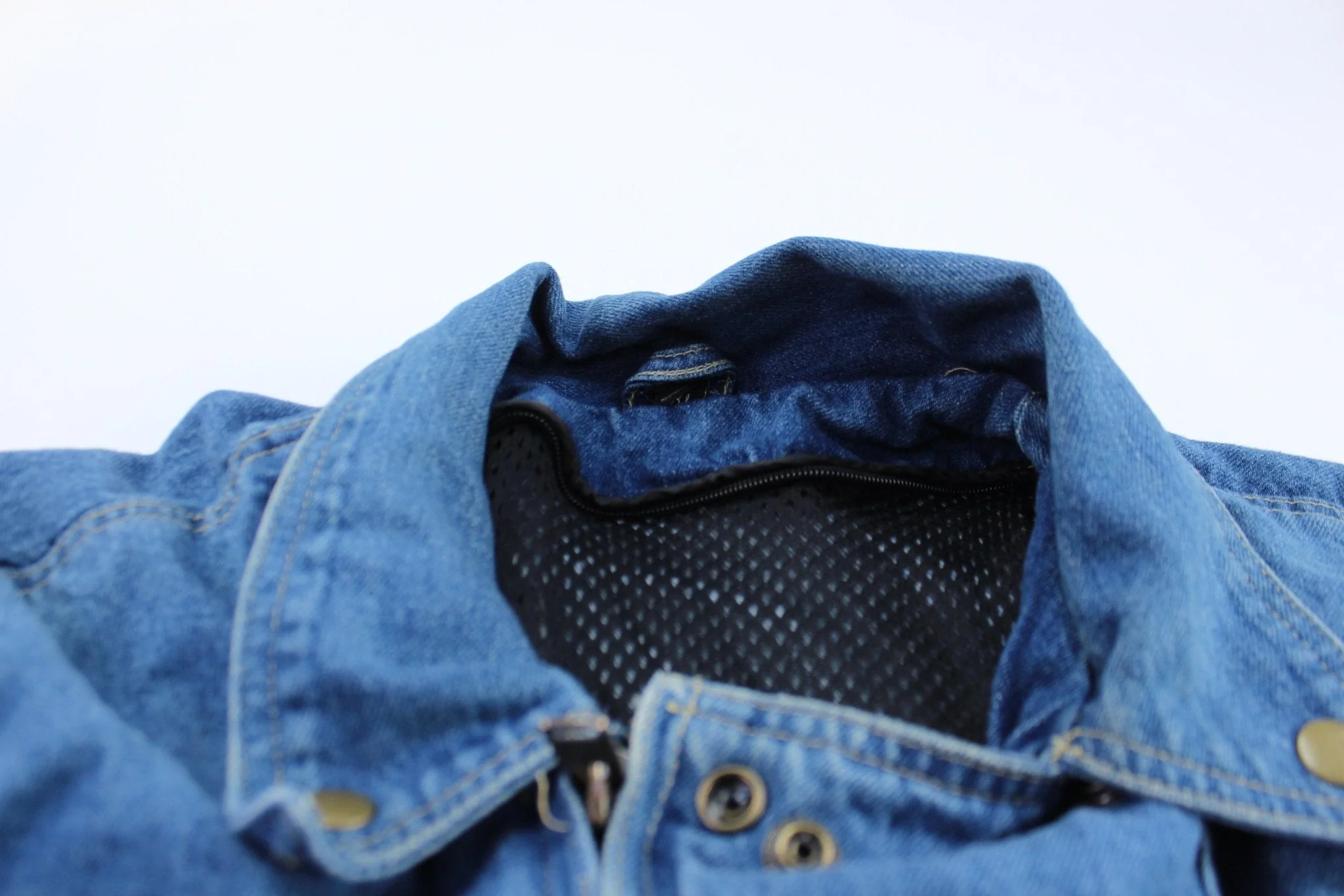 Vintage Denim Utility Zip Up Jacket - Image 3