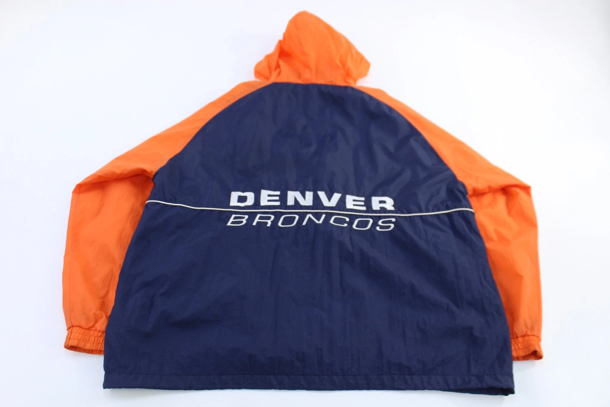 Vintage Denver Broncos Football Full Zip Windbreaker - Image 2