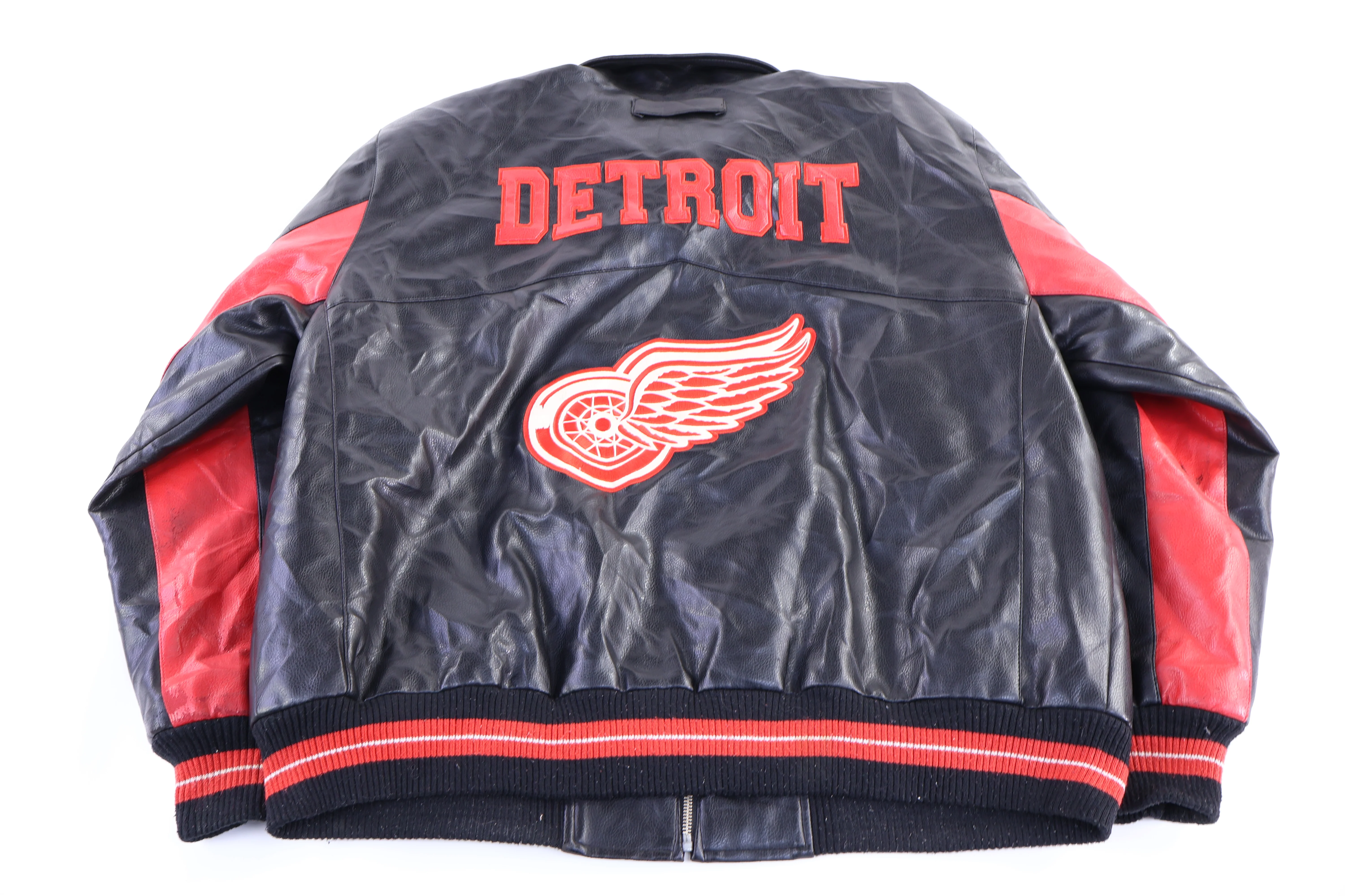 Vintage Detroit Red Wings Hockey Full Zip Jacket - Image 2