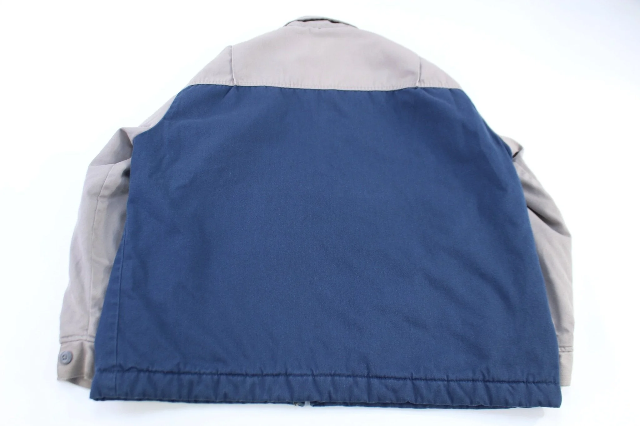Vintage Dickie's Logo Patch Grey & Blue Insulated Jacket - Image 2