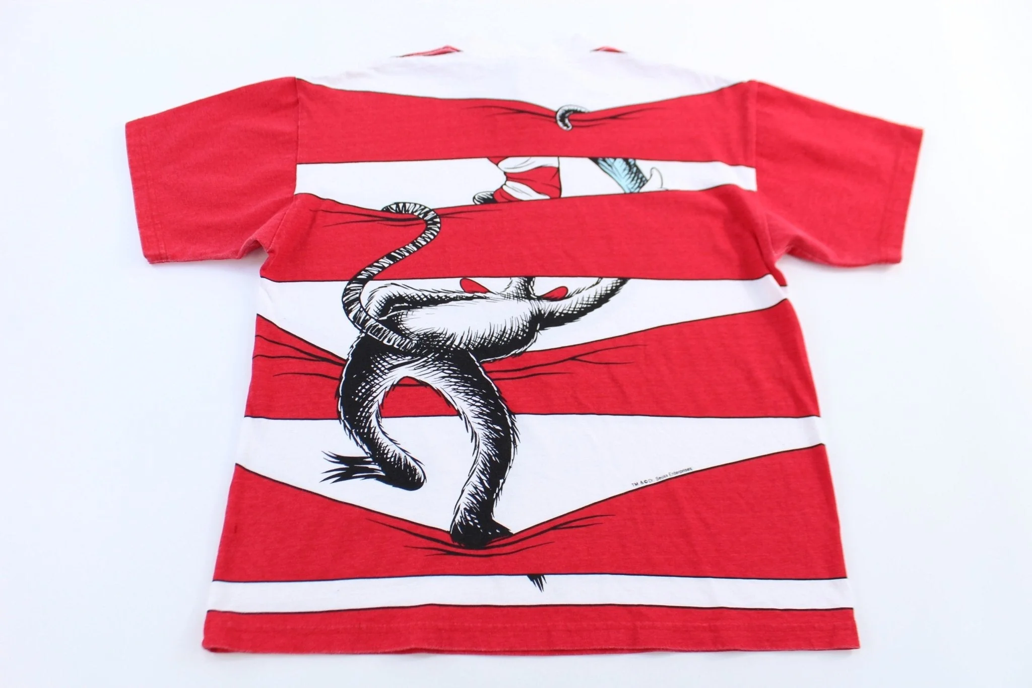 Vintage Dr. Seuss The Cat In The Hat All Over Graphic T-shirt - Image 2