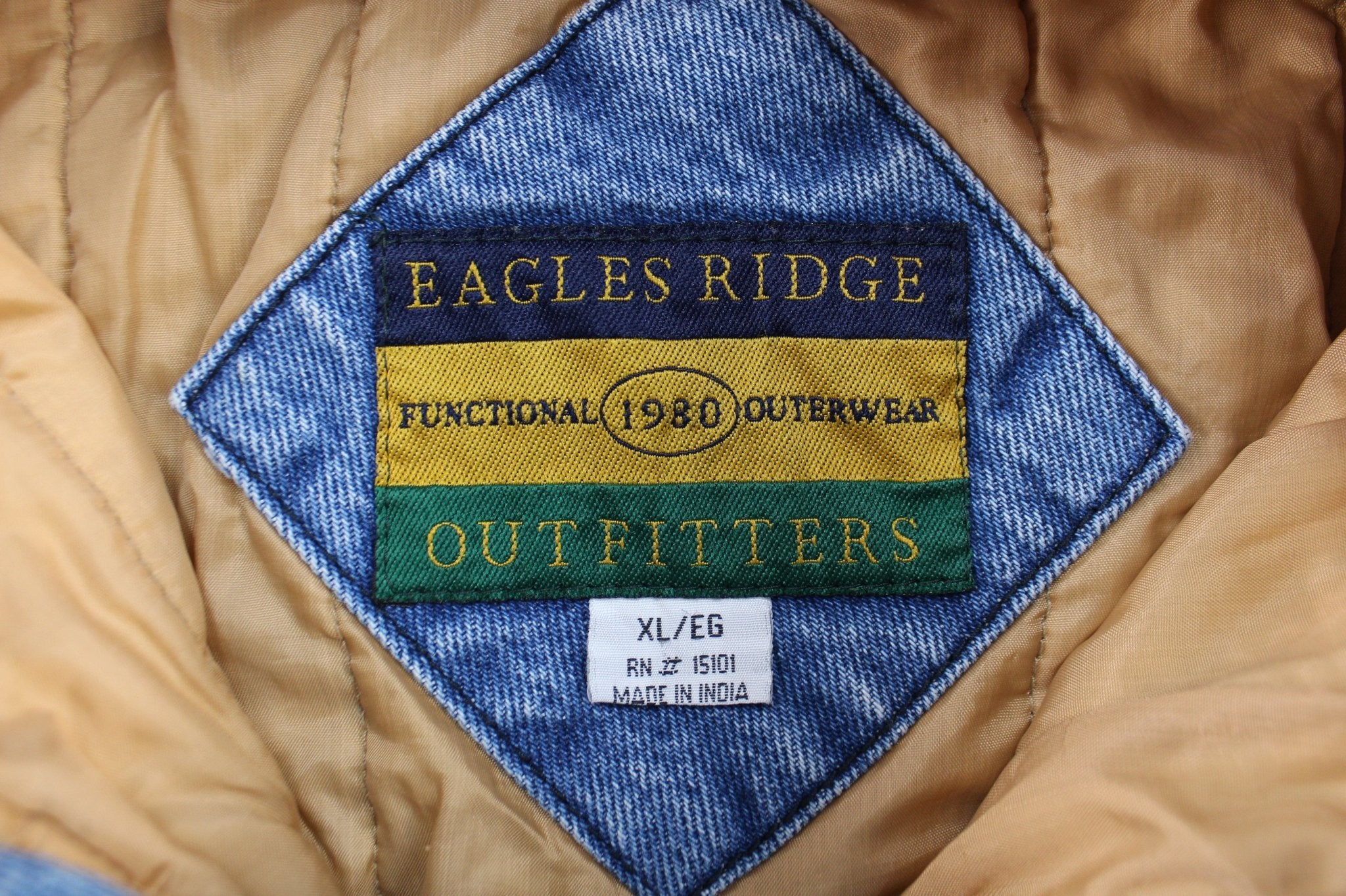 Vintage Eagles Ridge Outfitters Denim Varsity Jacket - Image 3