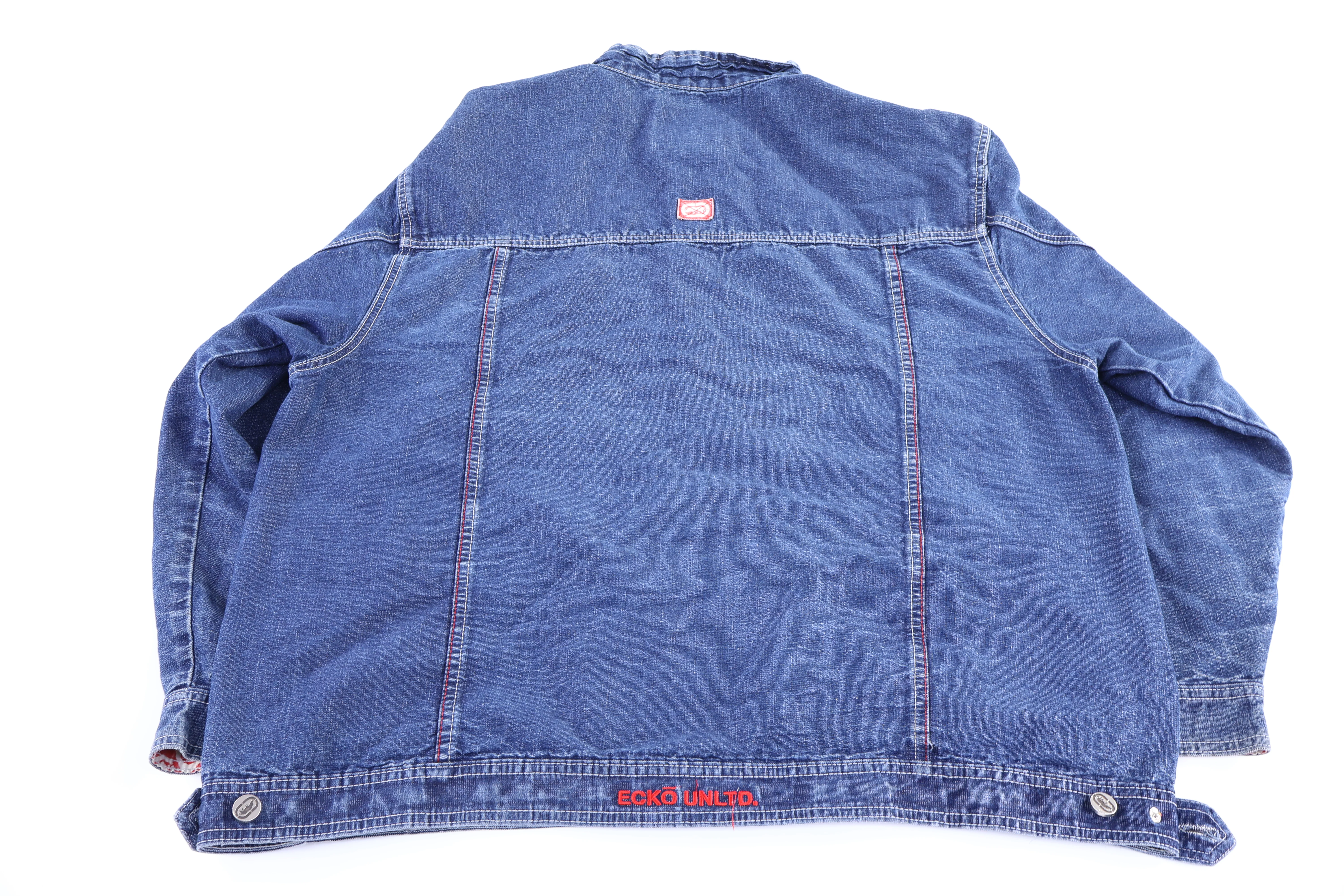 Vintage Ecko Unltd Dark Wash Denim Jacket - Image 2
