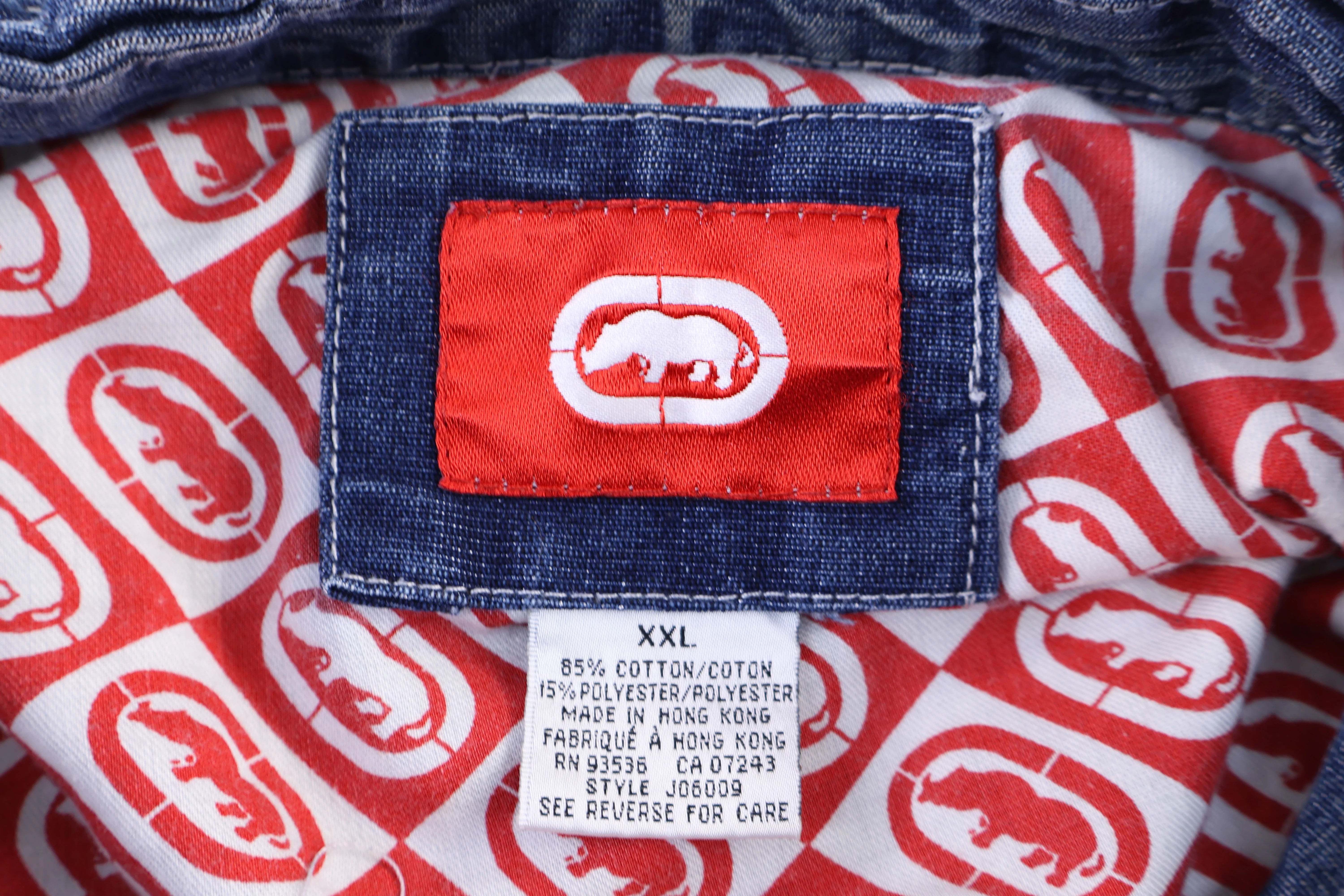 Vintage Ecko Unltd Dark Wash Denim Jacket - Image 4
