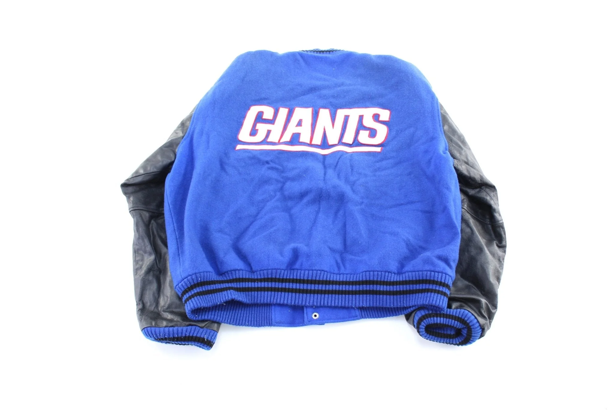 Vintage G-III & Carl Banks Embroidered New York Giants Varsity Jacket - Image 2
