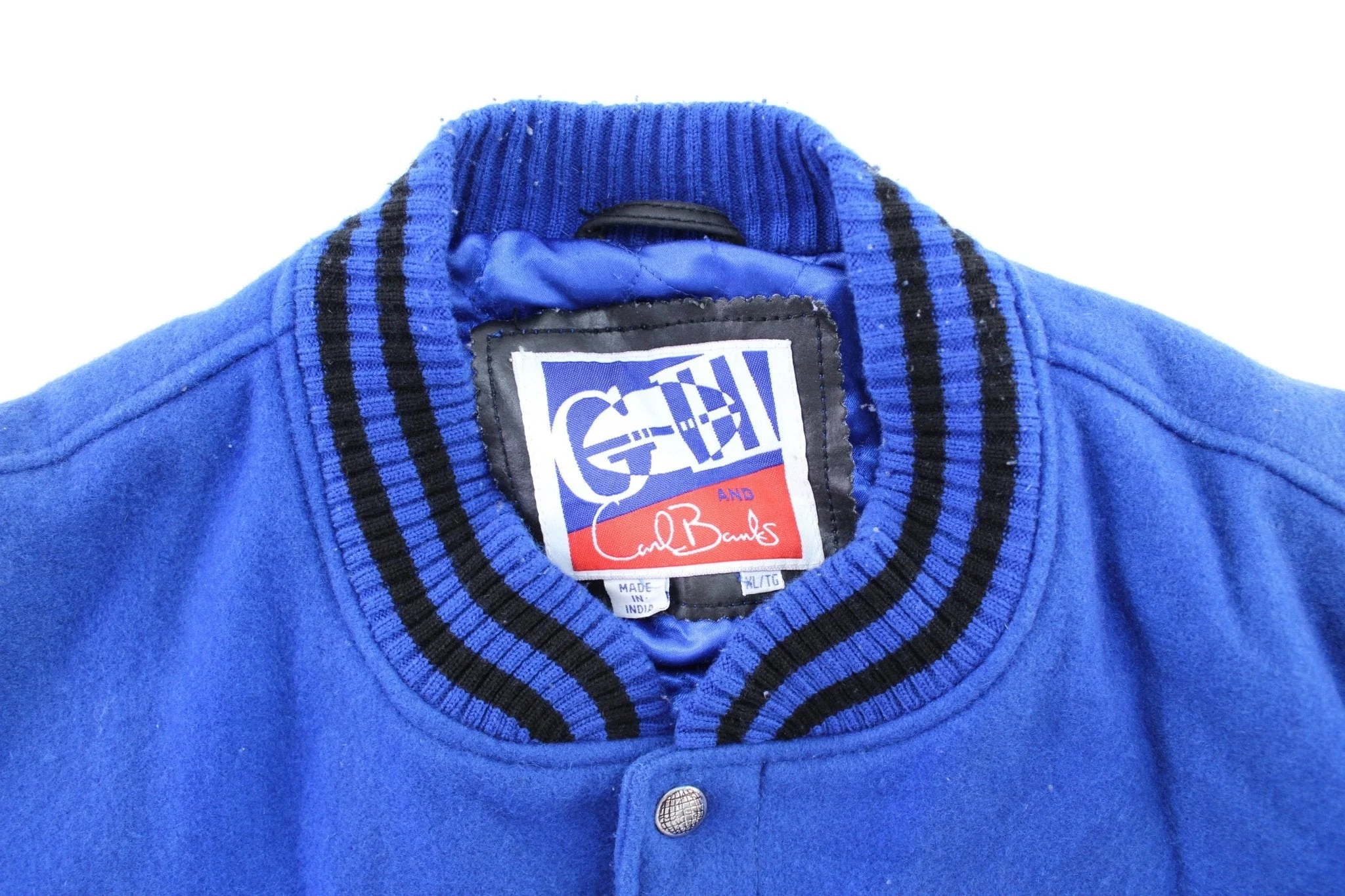 Vintage G-III & Carl Banks Embroidered New York Giants Varsity Jacket - Image 3