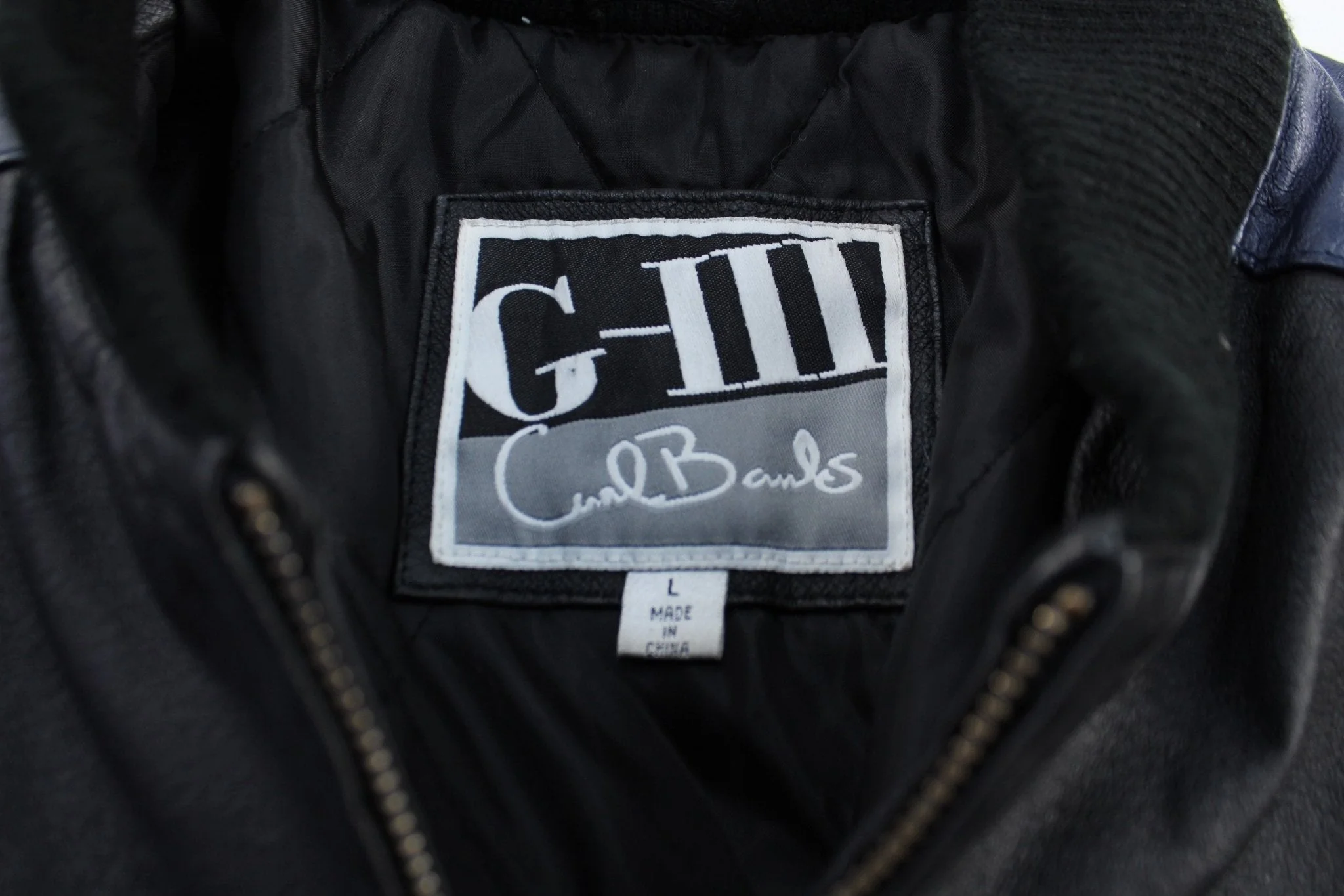 Vintage G-III Carl Banks Tennessee Titans Embroidered Leather Jacket - Image 4