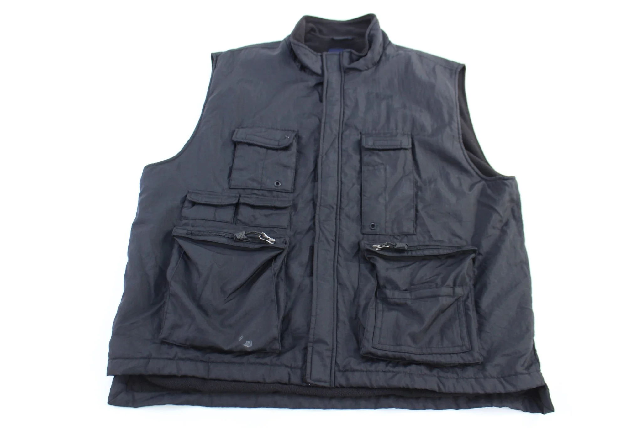 Vintage GAP Black Tactical Full Zip Vest