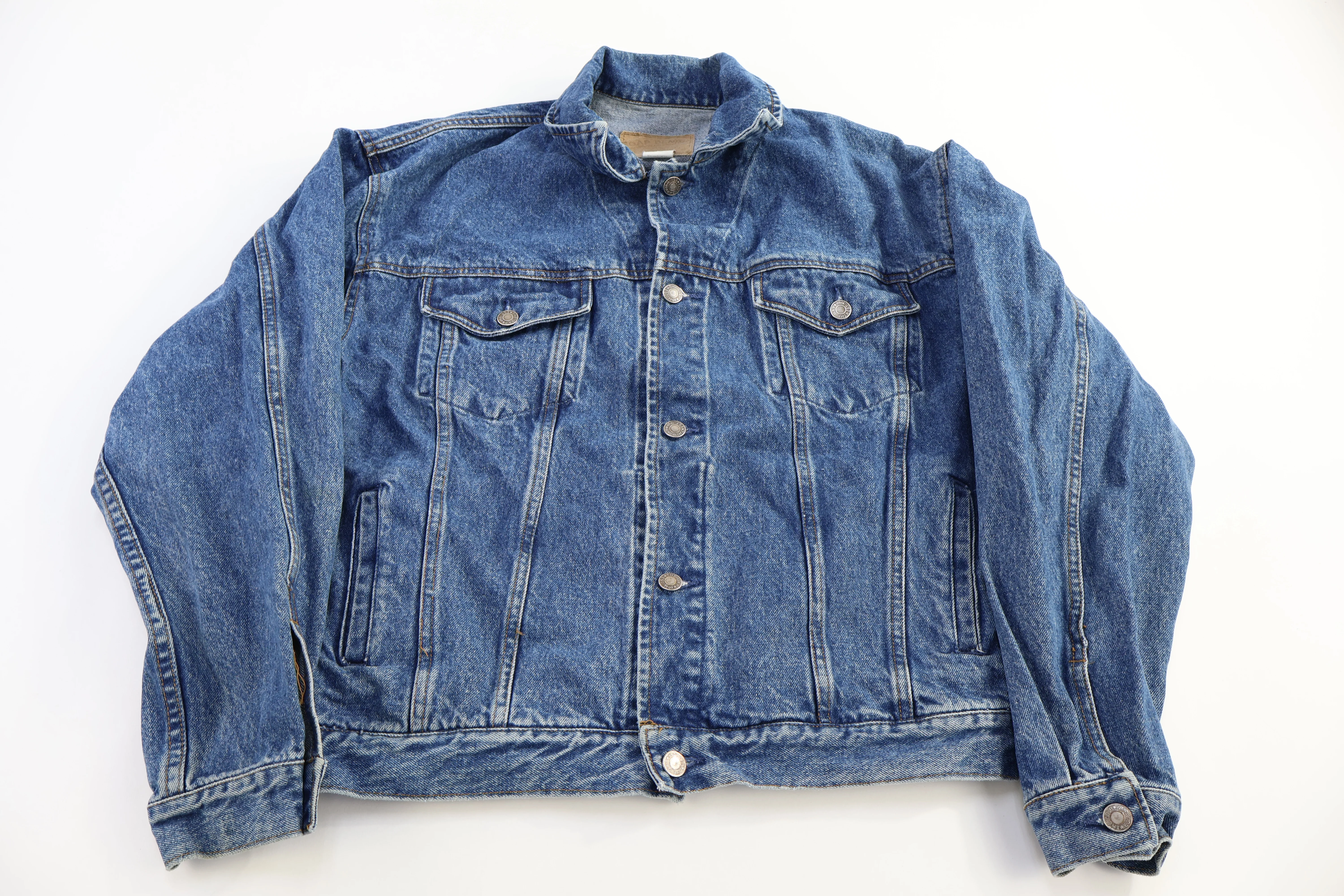 Vintage GAP Denim Medium Wash Trucker Jacket