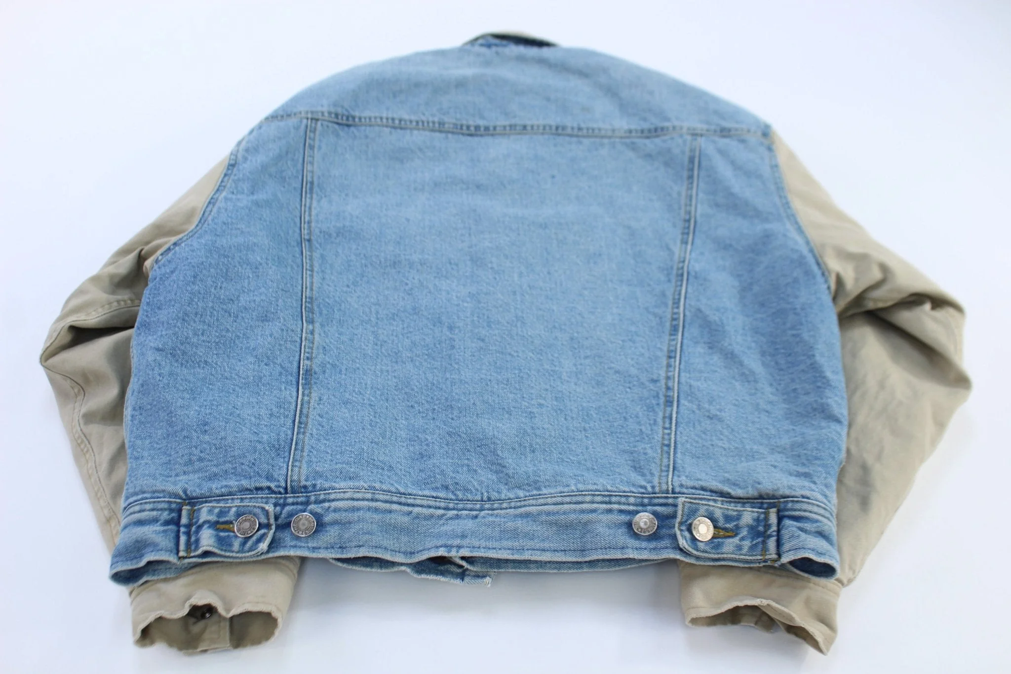 Vintage Gap Denim Varsity Jacket - Image 2