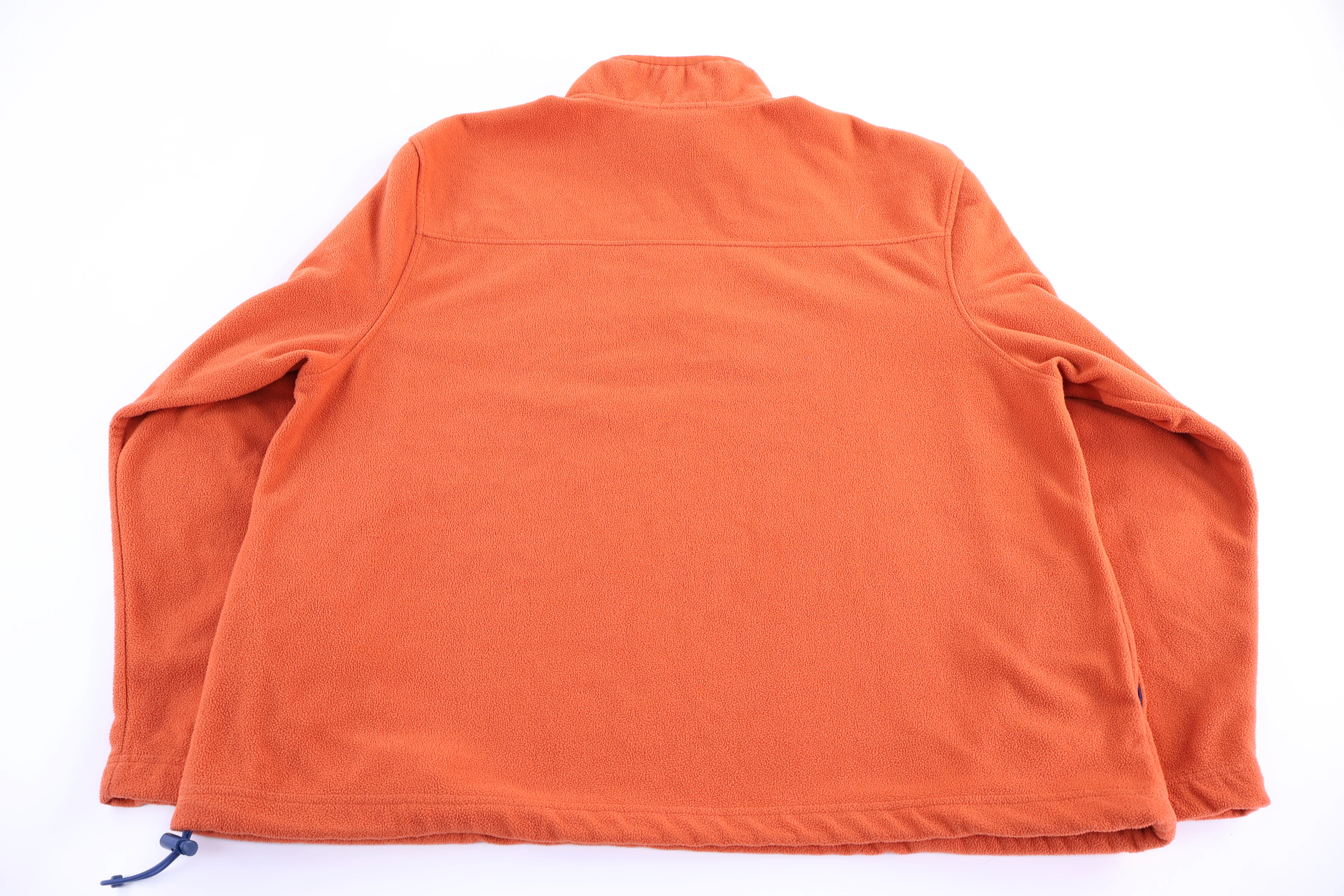 Vintage GAP Orange Quarter Zip Fleece Pullover - Image 2