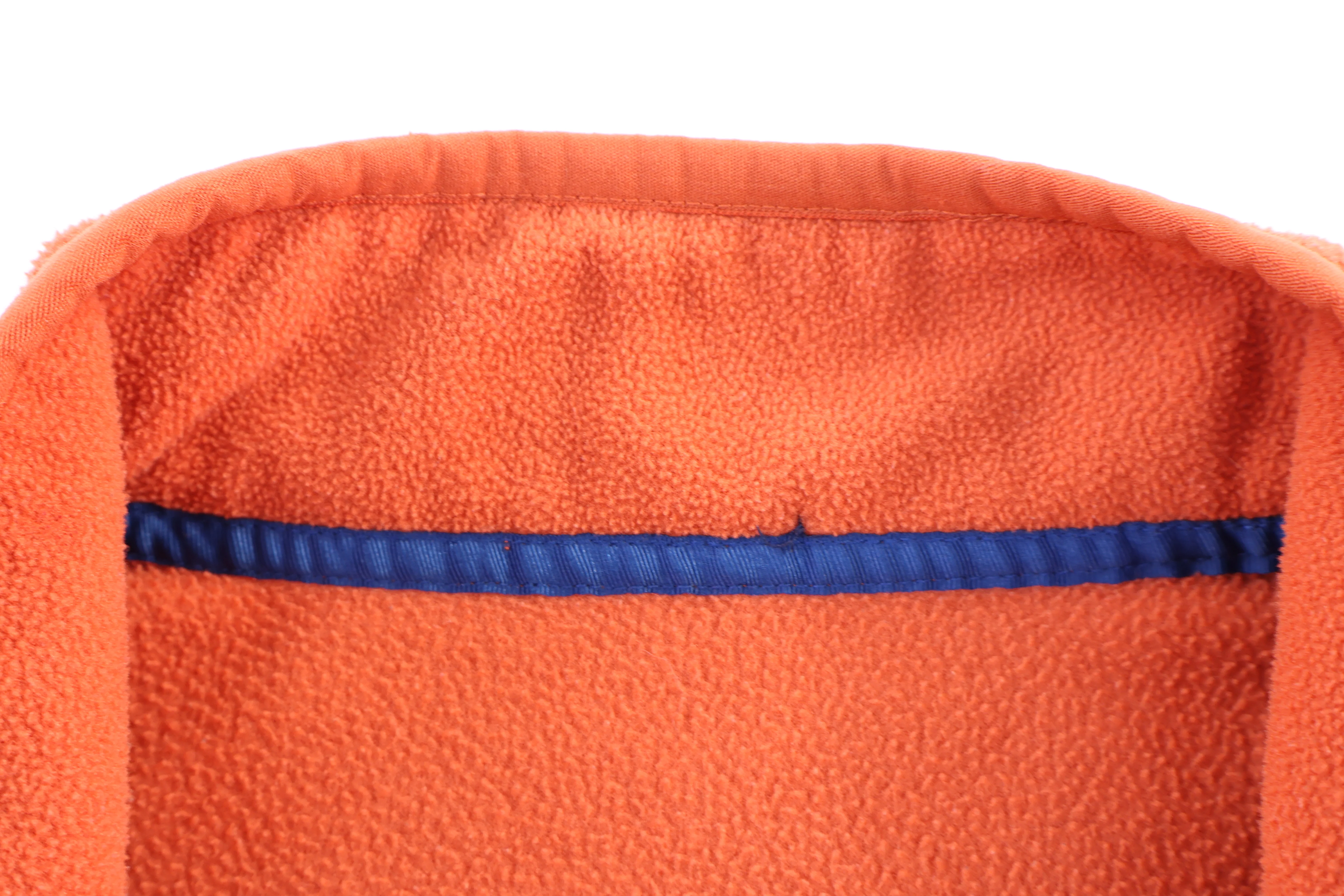 Vintage GAP Orange Quarter Zip Fleece Pullover - Image 3