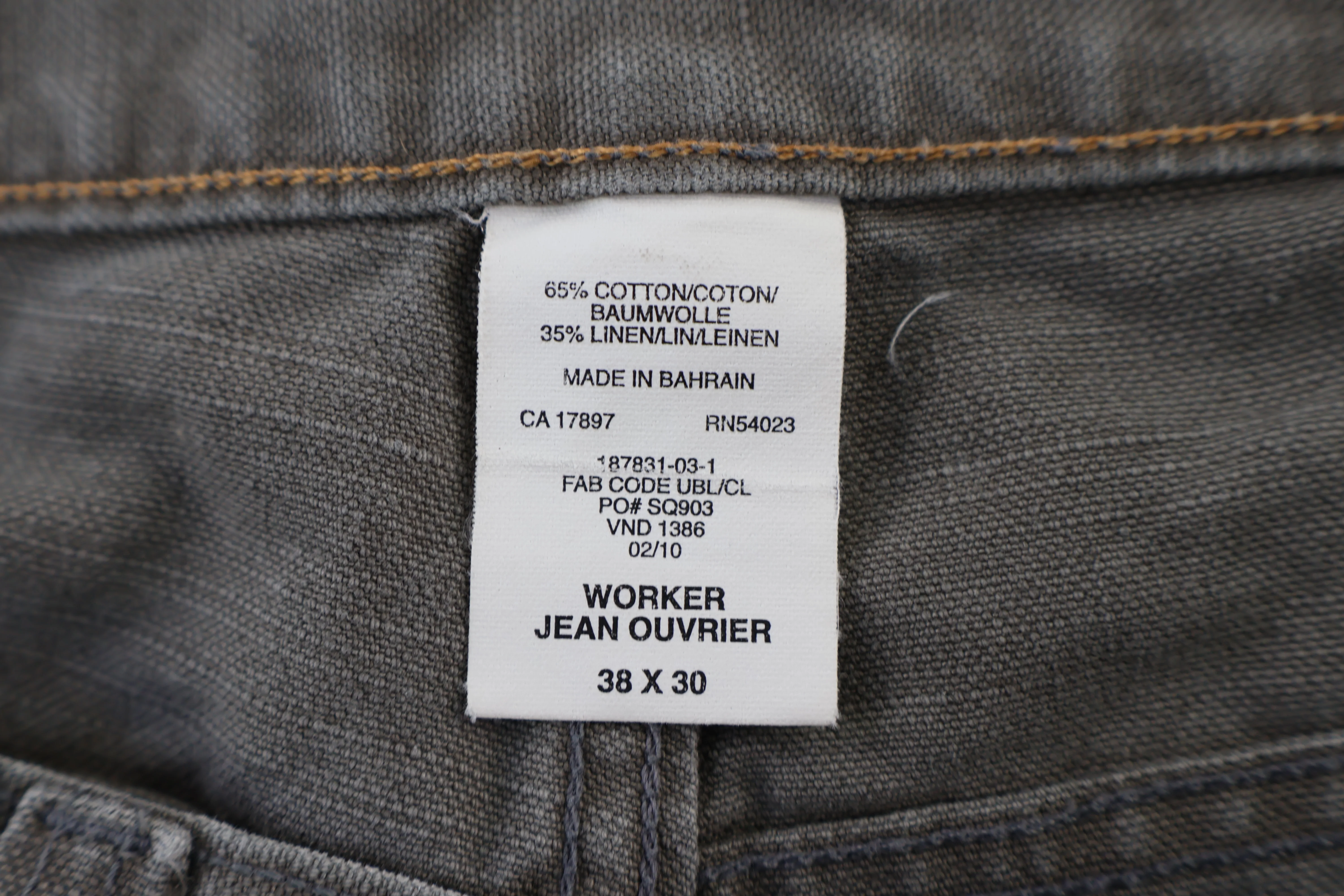 Vintage GAP Worker Grey Denim Jeans - Image 4