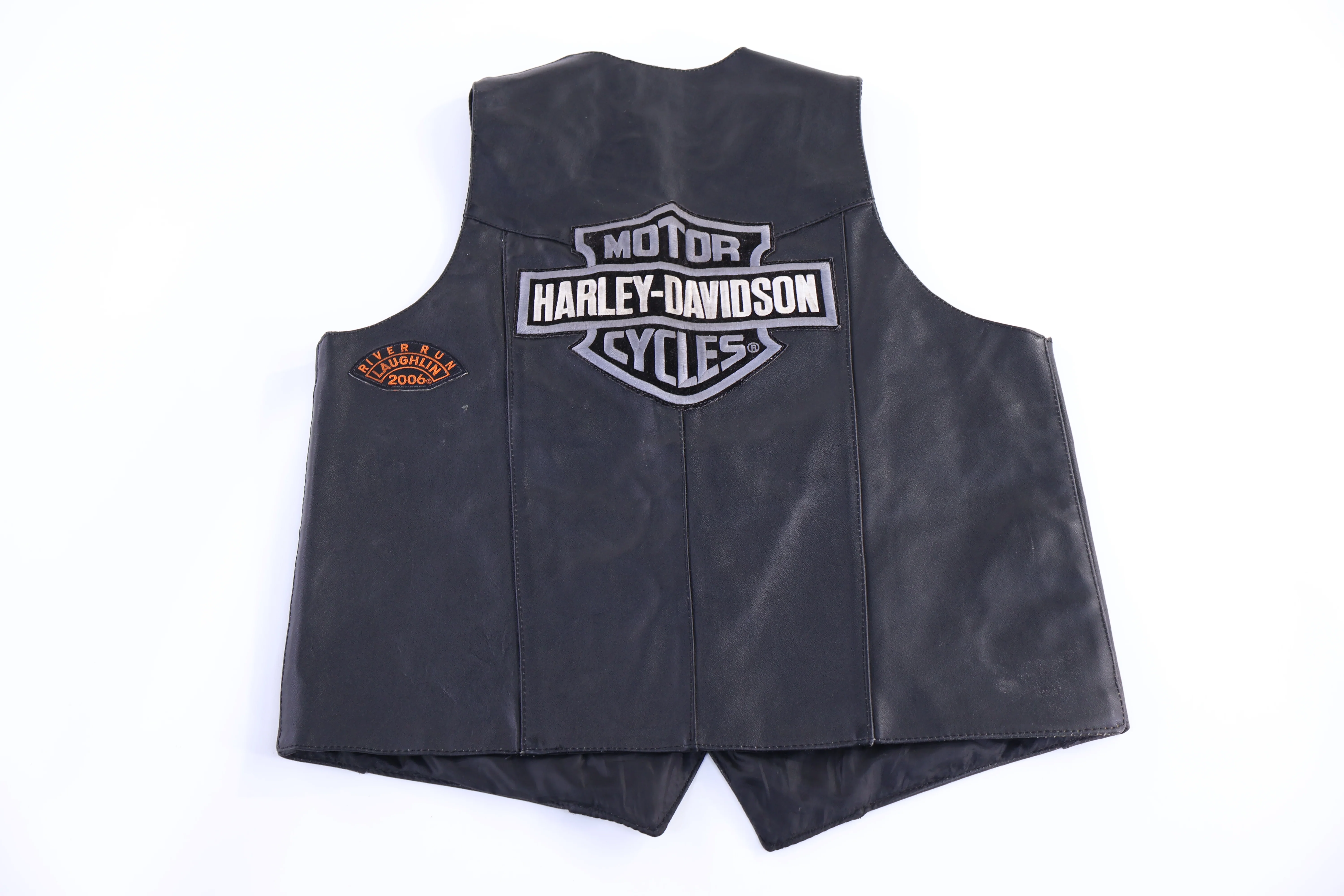 Vintage Genuine Leather Black Vest - Image 2