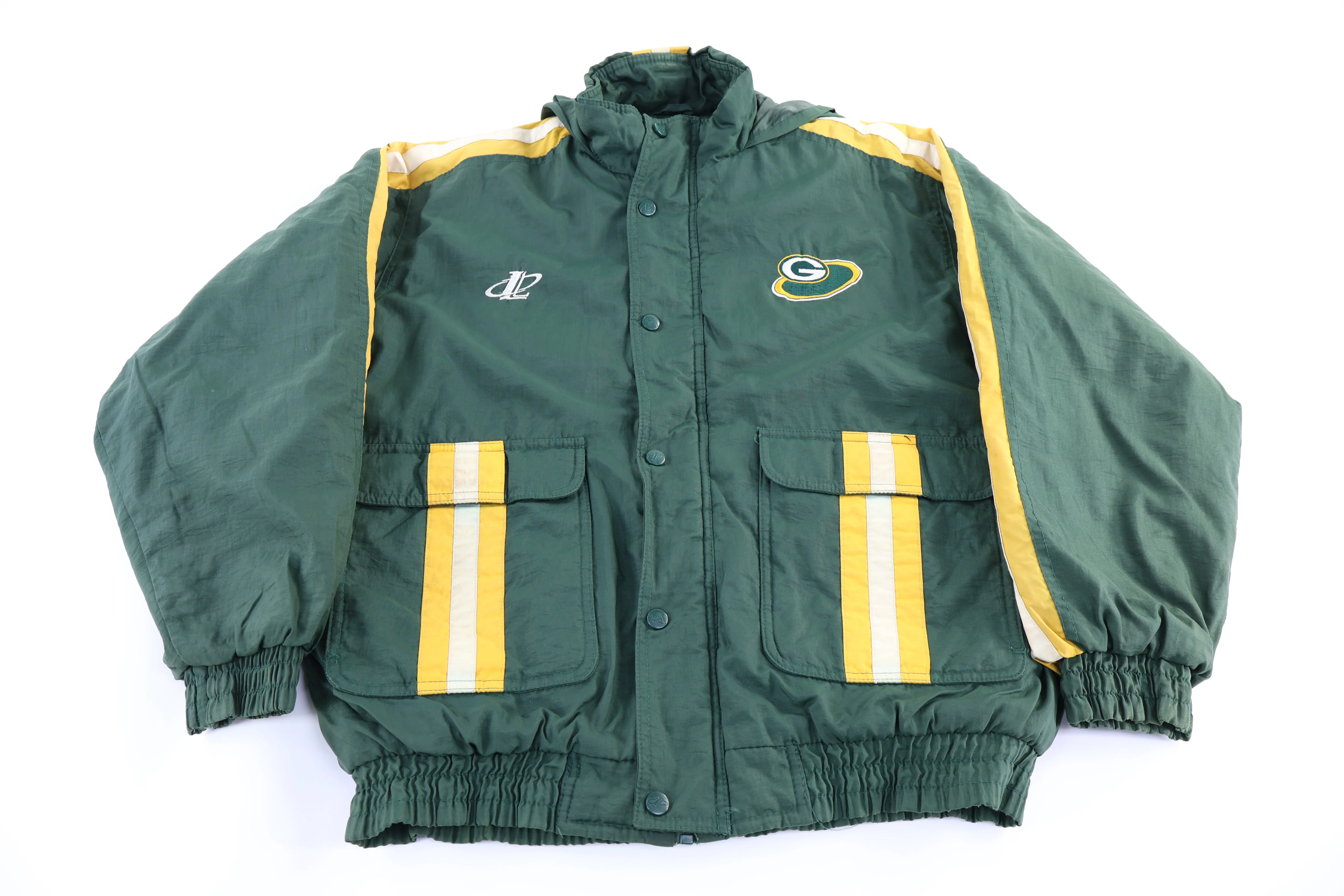 Vintage Green Bay Packers Football Full Zip Jacket
