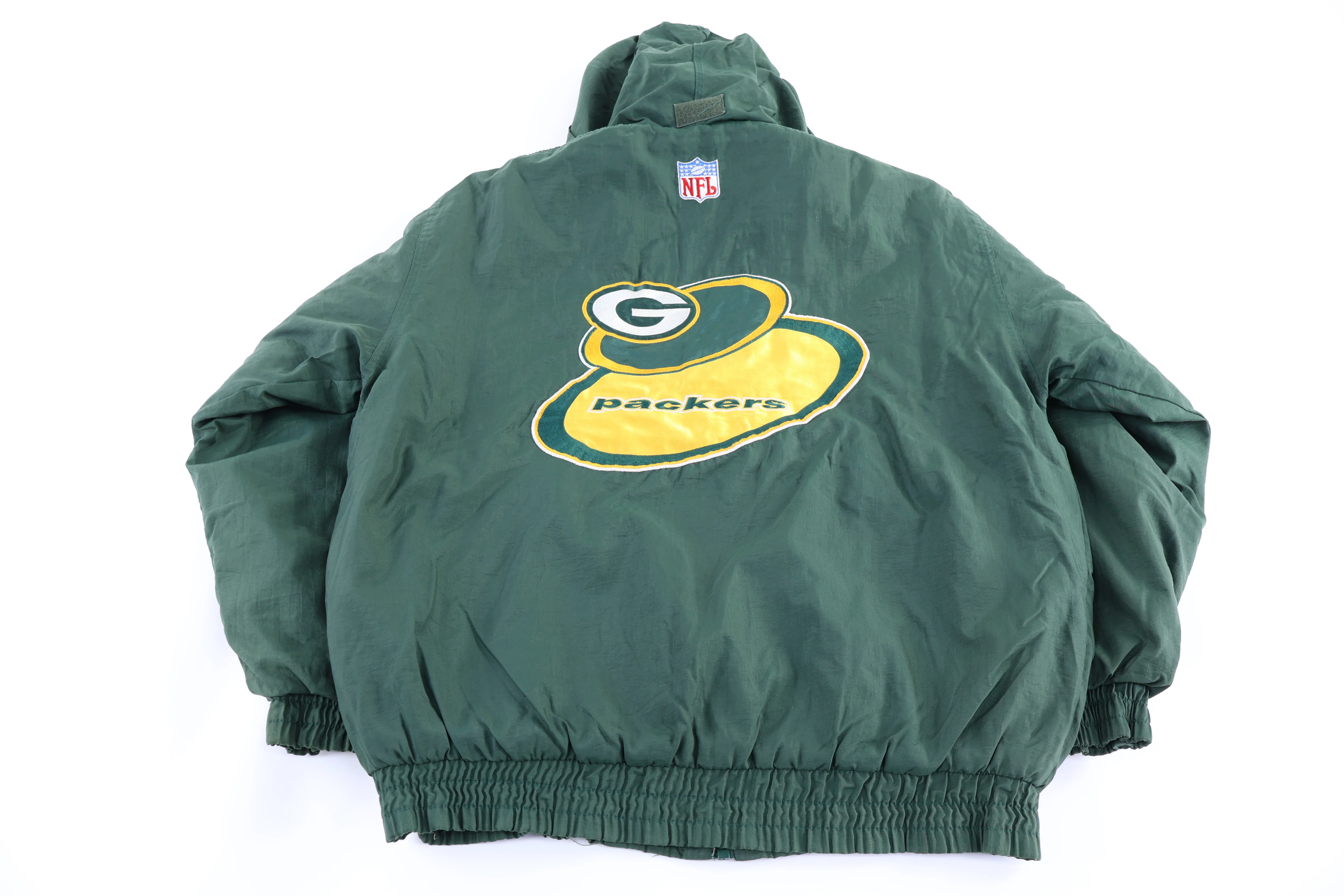 Vintage Green Bay Packers Football Full Zip Jacket - Image 2