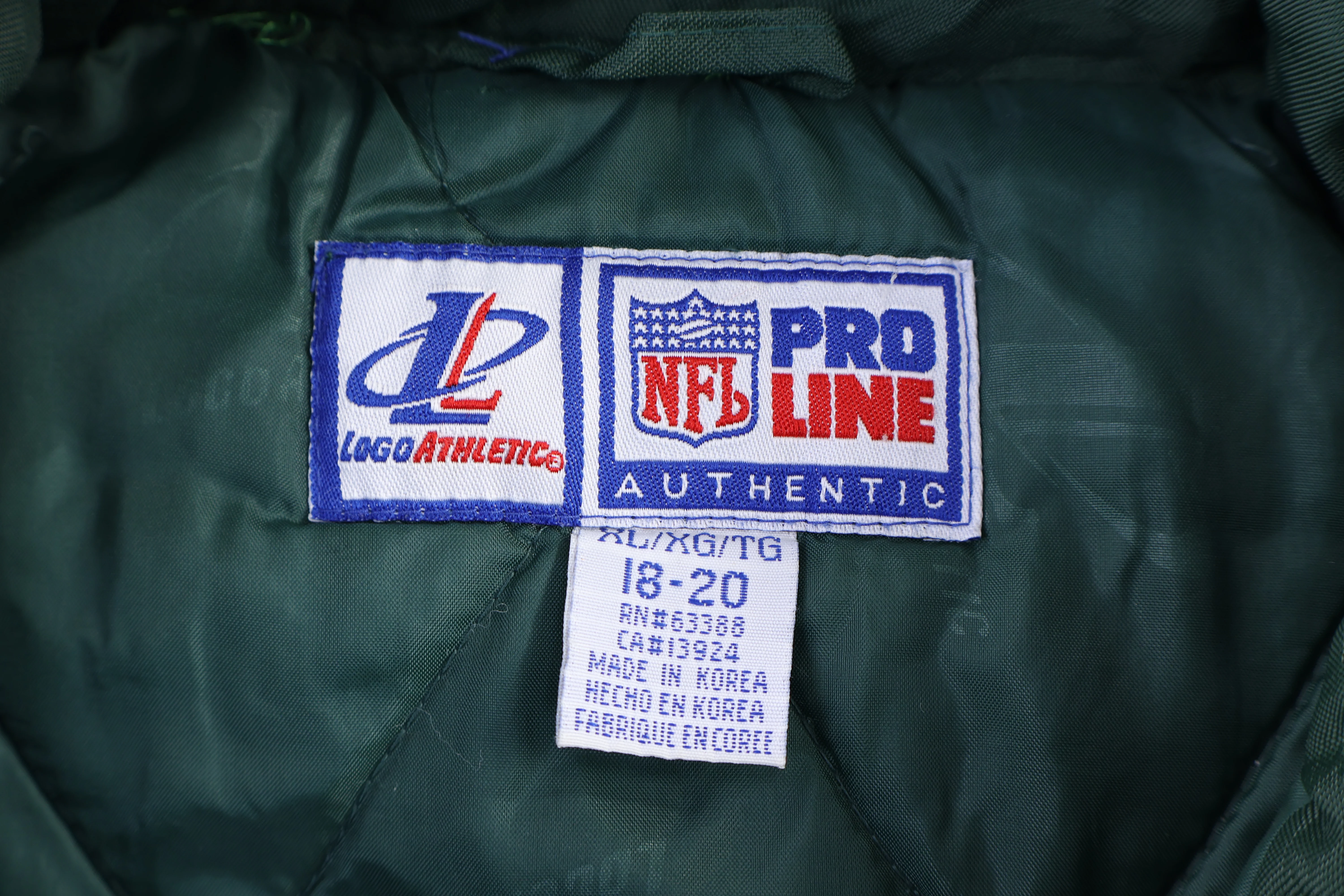 Vintage Green Bay Packers Football Full Zip Jacket - Image 3